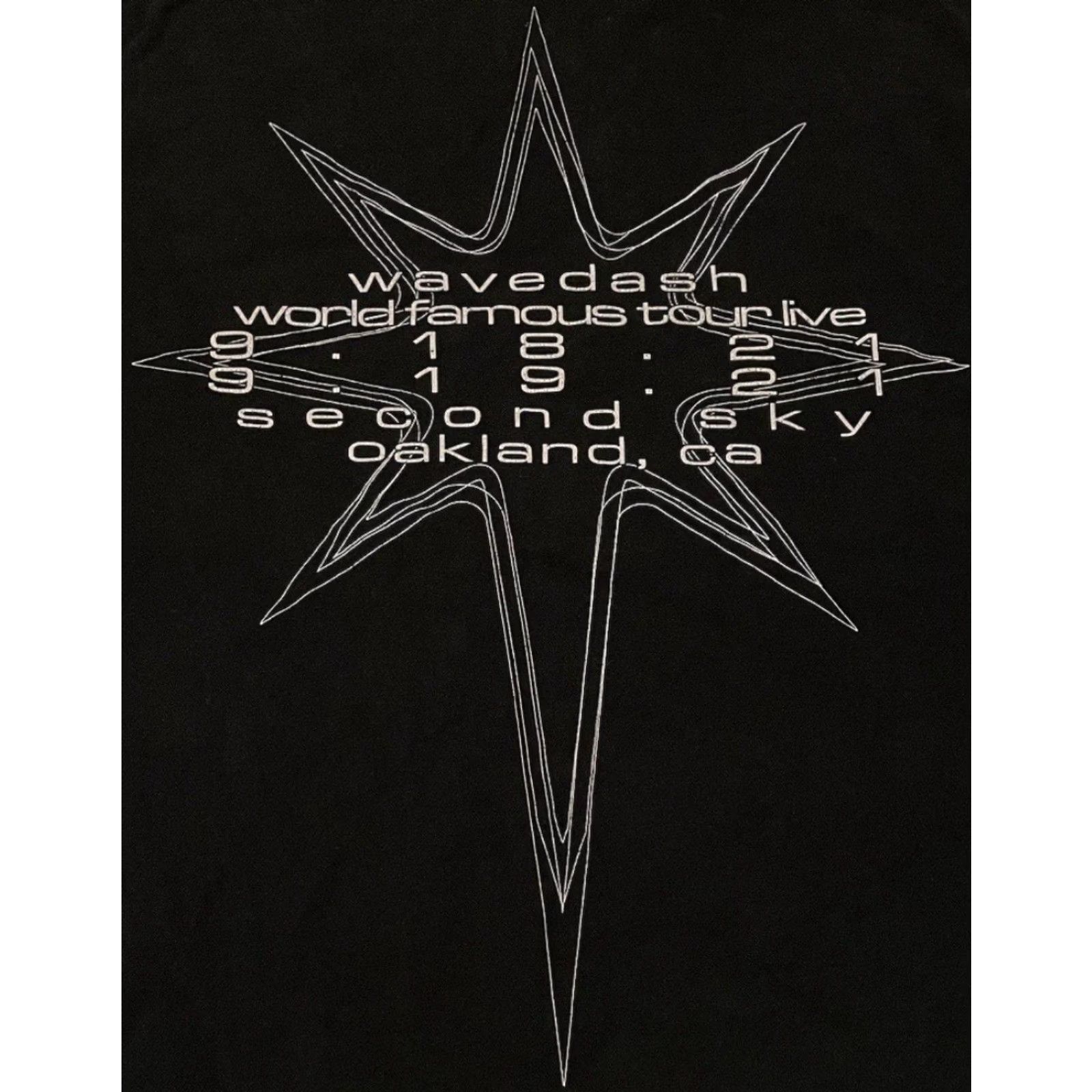 Vintage VINTAGE Wavedash 2021 Faded Tour Shirt L Black Music Tour Shirt L Mens Band Concert Stripe Pattern 90s 2000s Grunge Size US L / EU 52-54 / 3 - 4 Thumbnail
