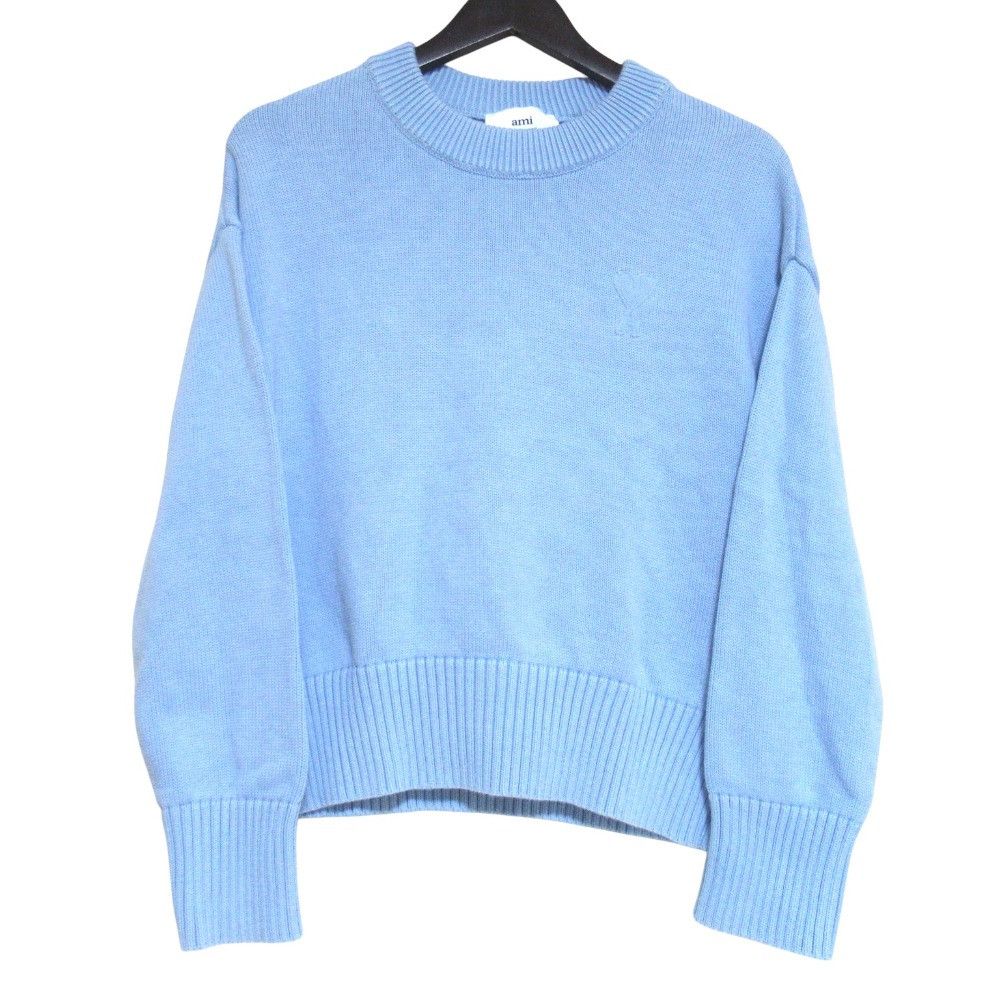AMI Ami AMI PARIS Heart Embroidery Wool Sweater Textile Tops UKS008016 DUTY FREE for USA Size ONE SIZE - 1 Thumbnail