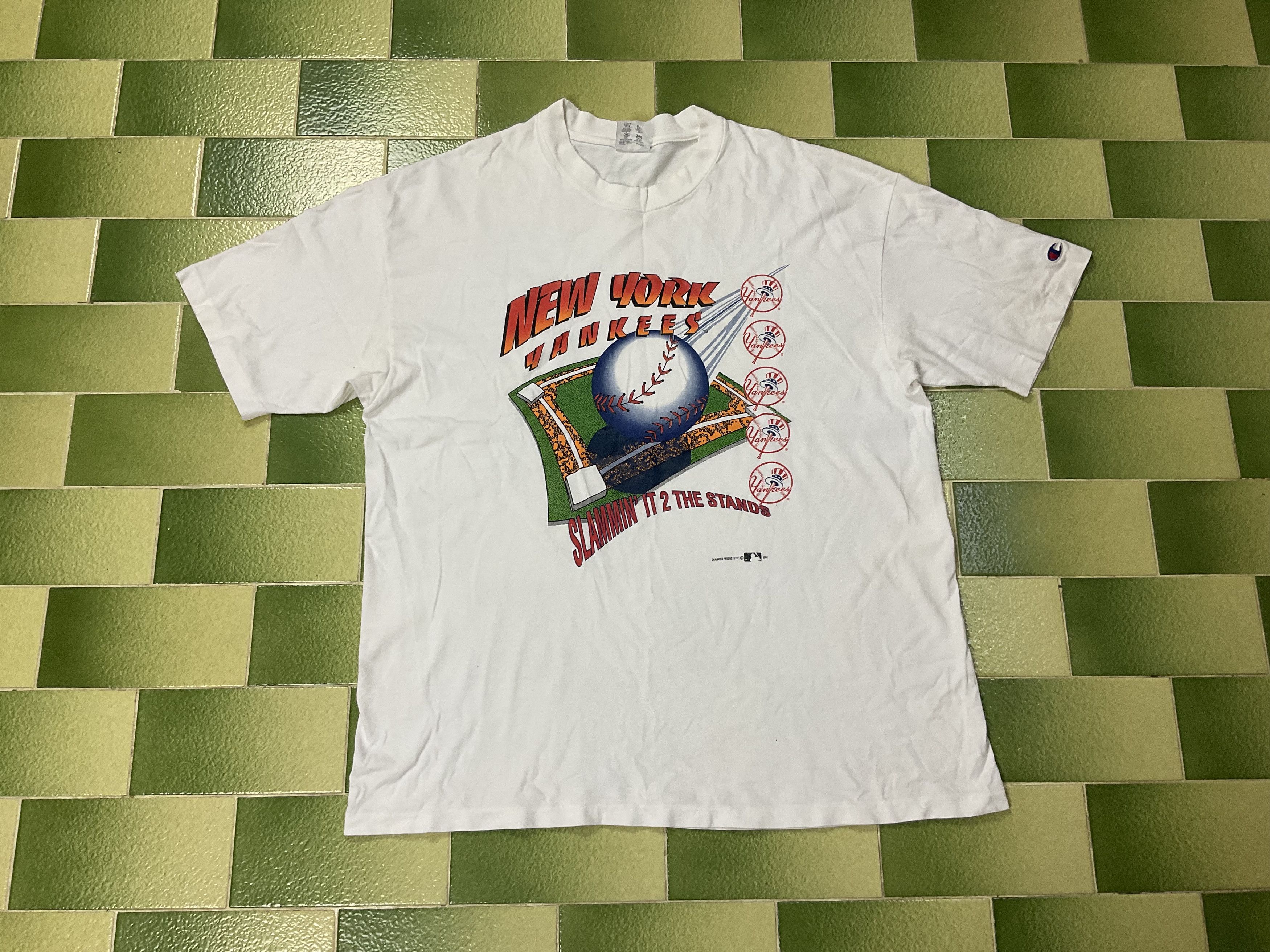 Champion Vintage Champion USA 1994 mlb New York Yankees T-Shirt Size US XL / EU 56 / 4 - 1 Thumbnail