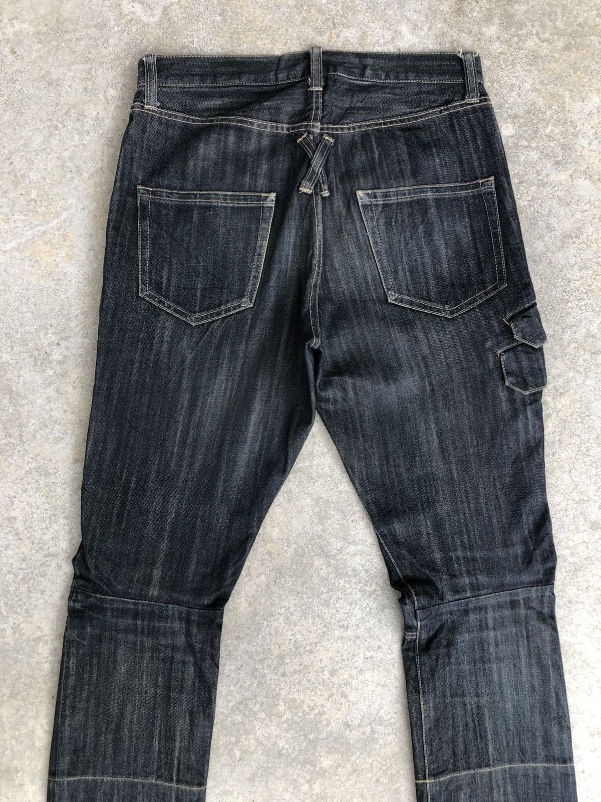 PPFM Japanese PPFM Double Knee Biker Distressed Denim Size US 32 / EU 48 - 8 Thumbnail