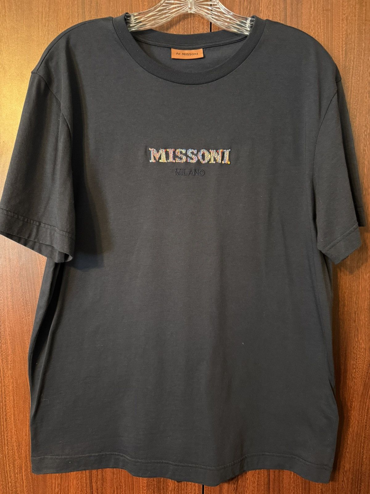 Missoni Missoni Embroidered Logo T-Shirt Size US L / EU 52-54 / 3 - 1 Thumbnail