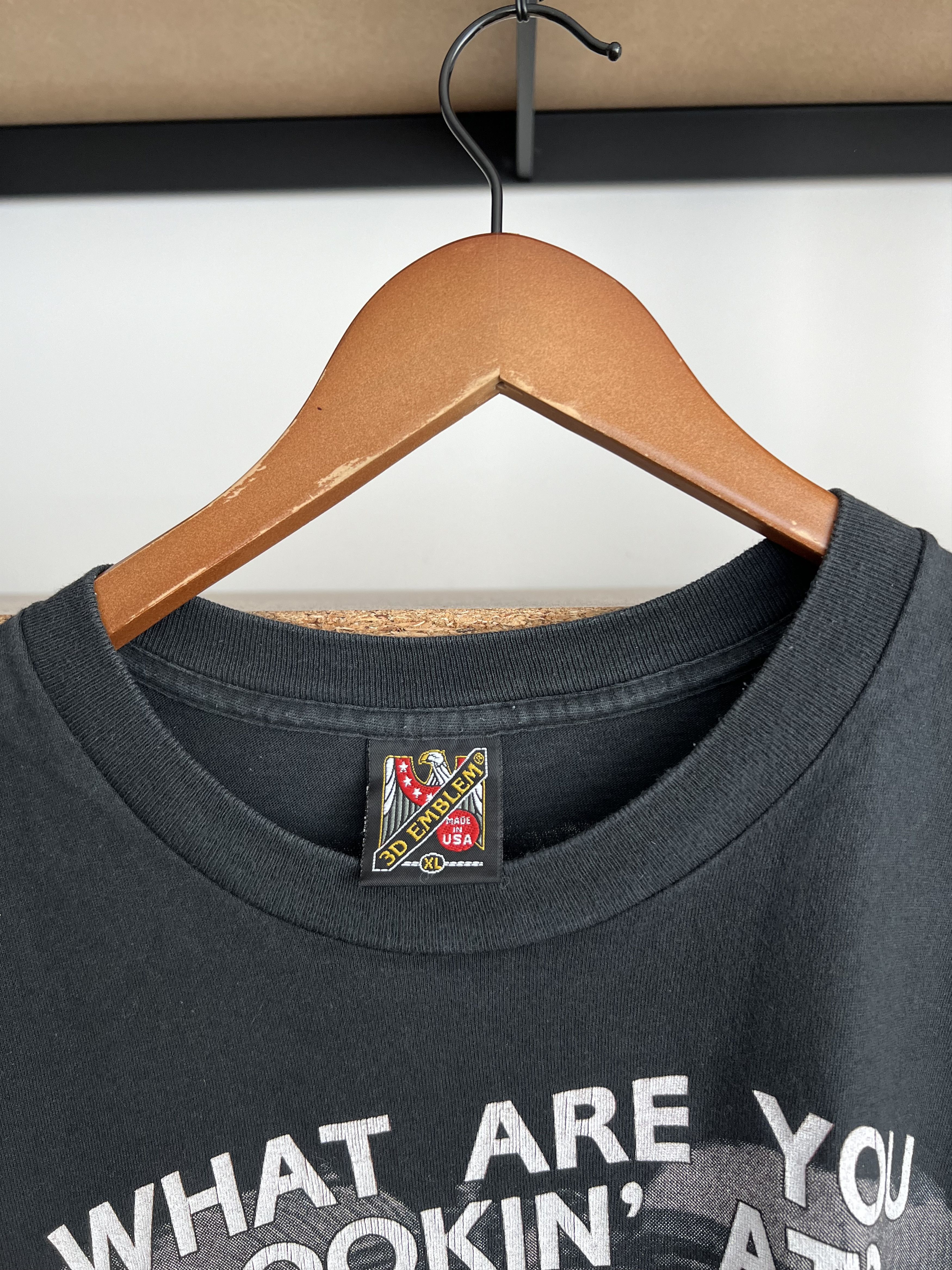 Harley Davidson Vintage 1992 3D Emblem Pitbull American Biker Harley T-shirt Size US XL / EU 56 / 4 - 14 Thumbnail