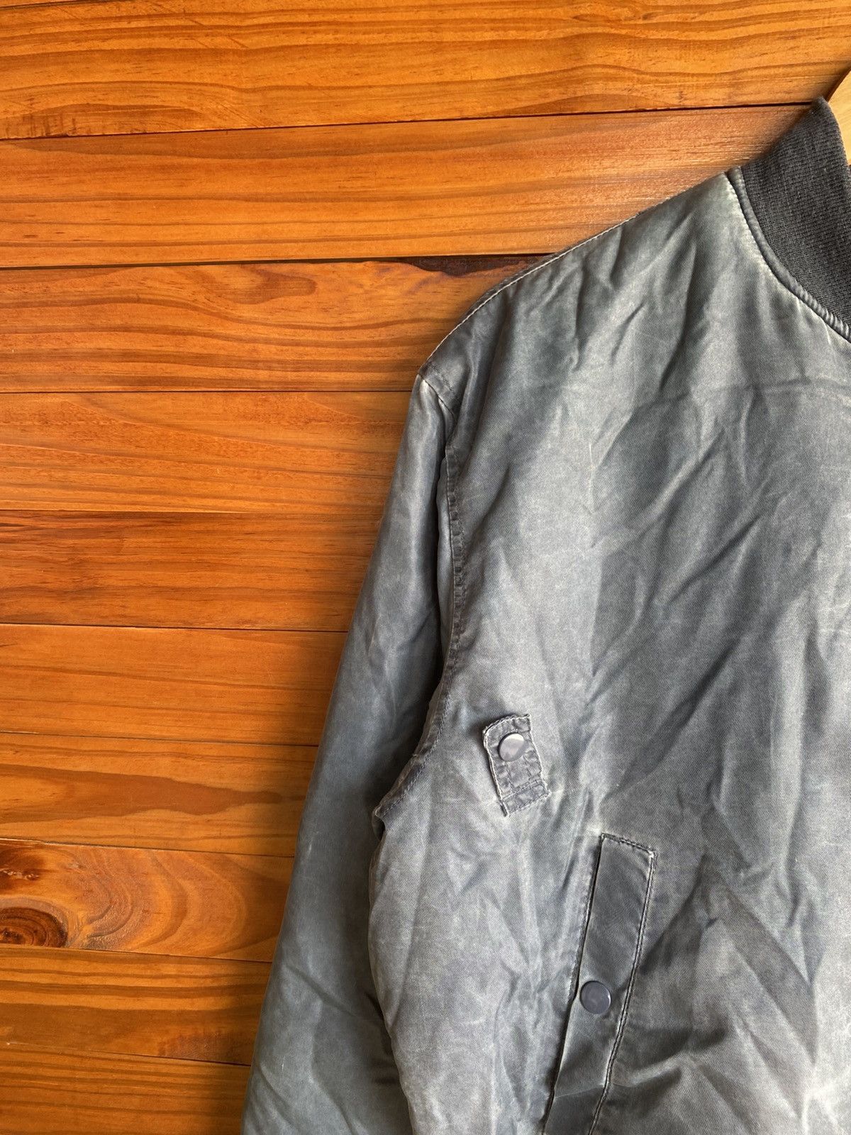 Japanese Brand Vintage Suntory Coffee Bomber Jacket Gray MA-1 Style Japan Size US L / EU 52-54 / 3 - 7 Thumbnail