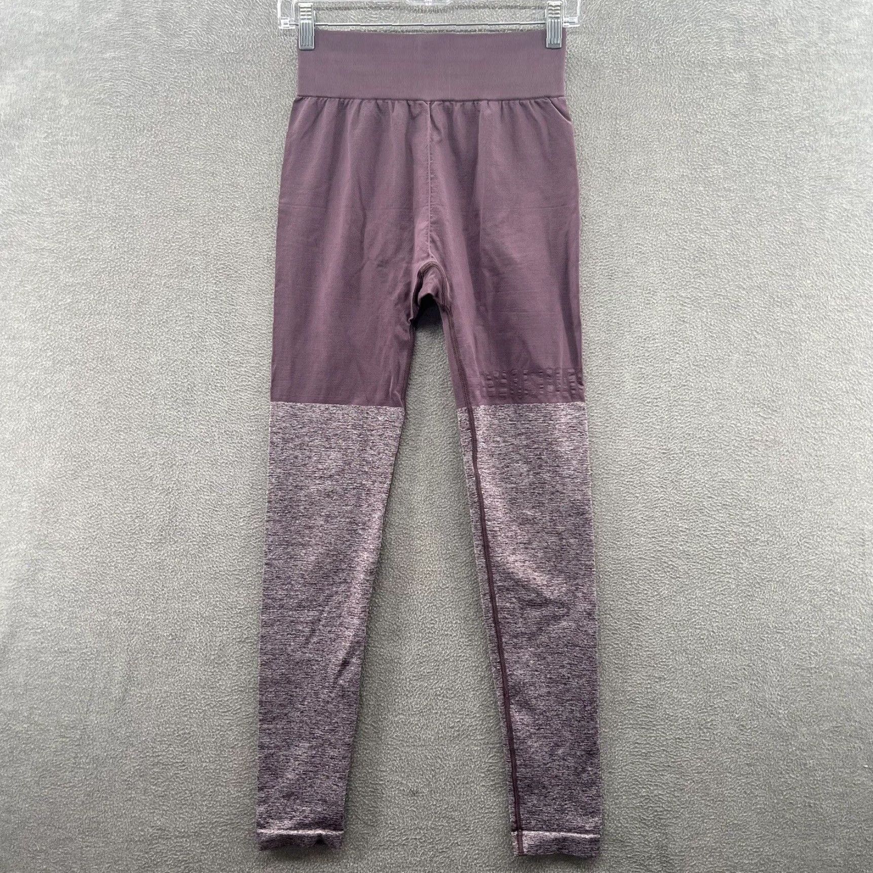 Gymshark Gymshark Purple Women s Compression Leggings with Seamless 2 Tone Design Size Small Grailed