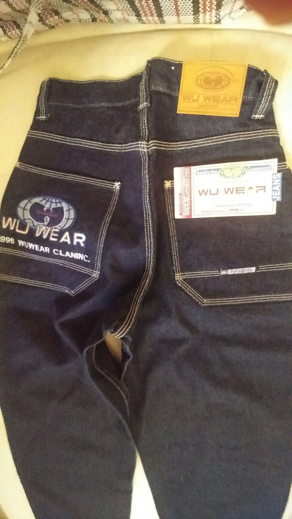 Wu-Tang Clan Wu Wear jeans, baggy vintage Wu-Tang Clan 90s hip hop Y2K 28 Size US 28 / EU 44 - 3 Thumbnail