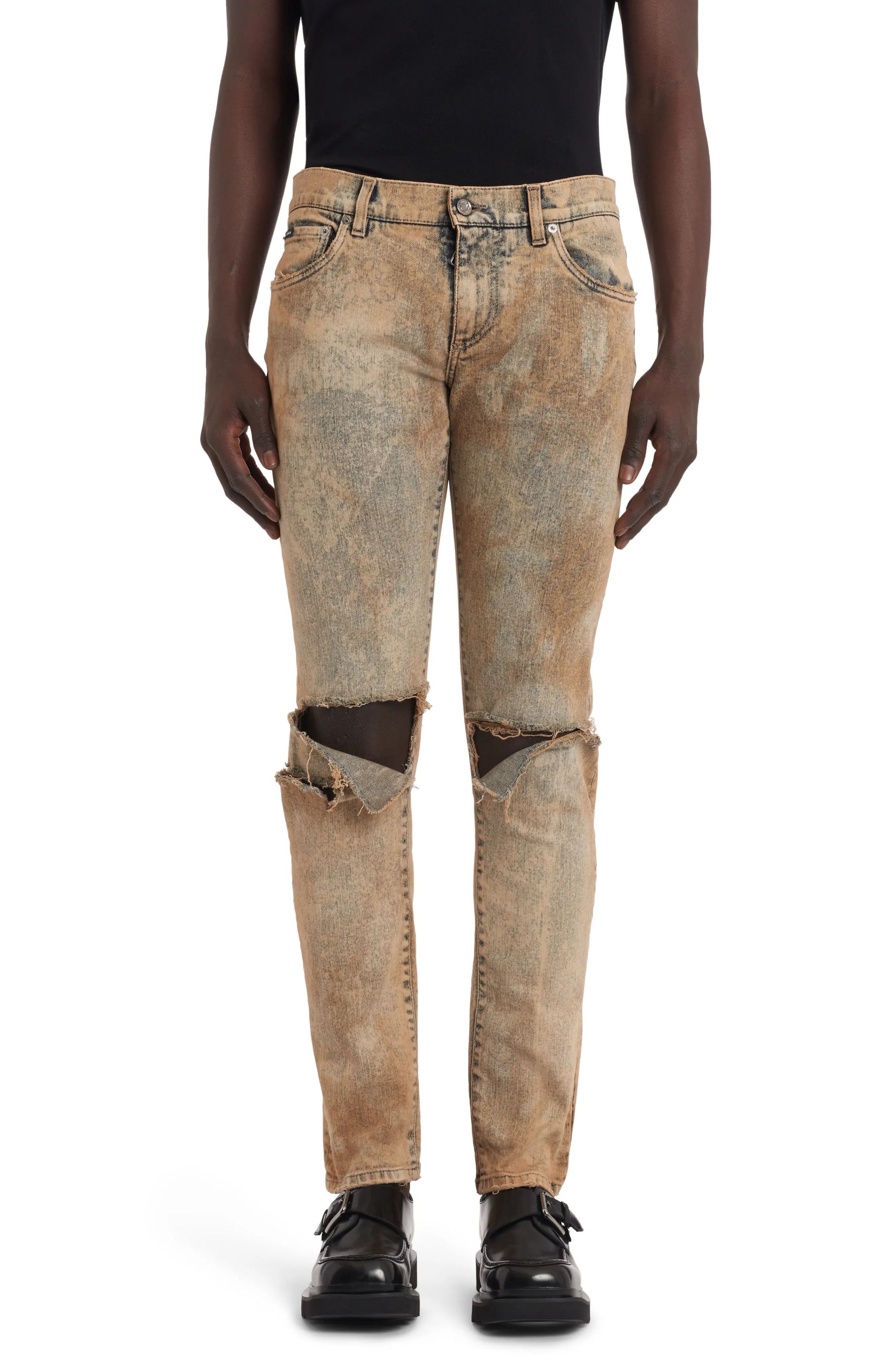 Dolce & Gabbana o1y0125 Jeans in Light Brown Size US 30 / EU 46 - 2 Thumbnail