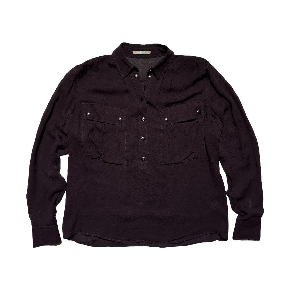 Bottega Veneta 100% silk buttoned shirt Size US S / EU 44-46 / 1 - 1 Thumbnail