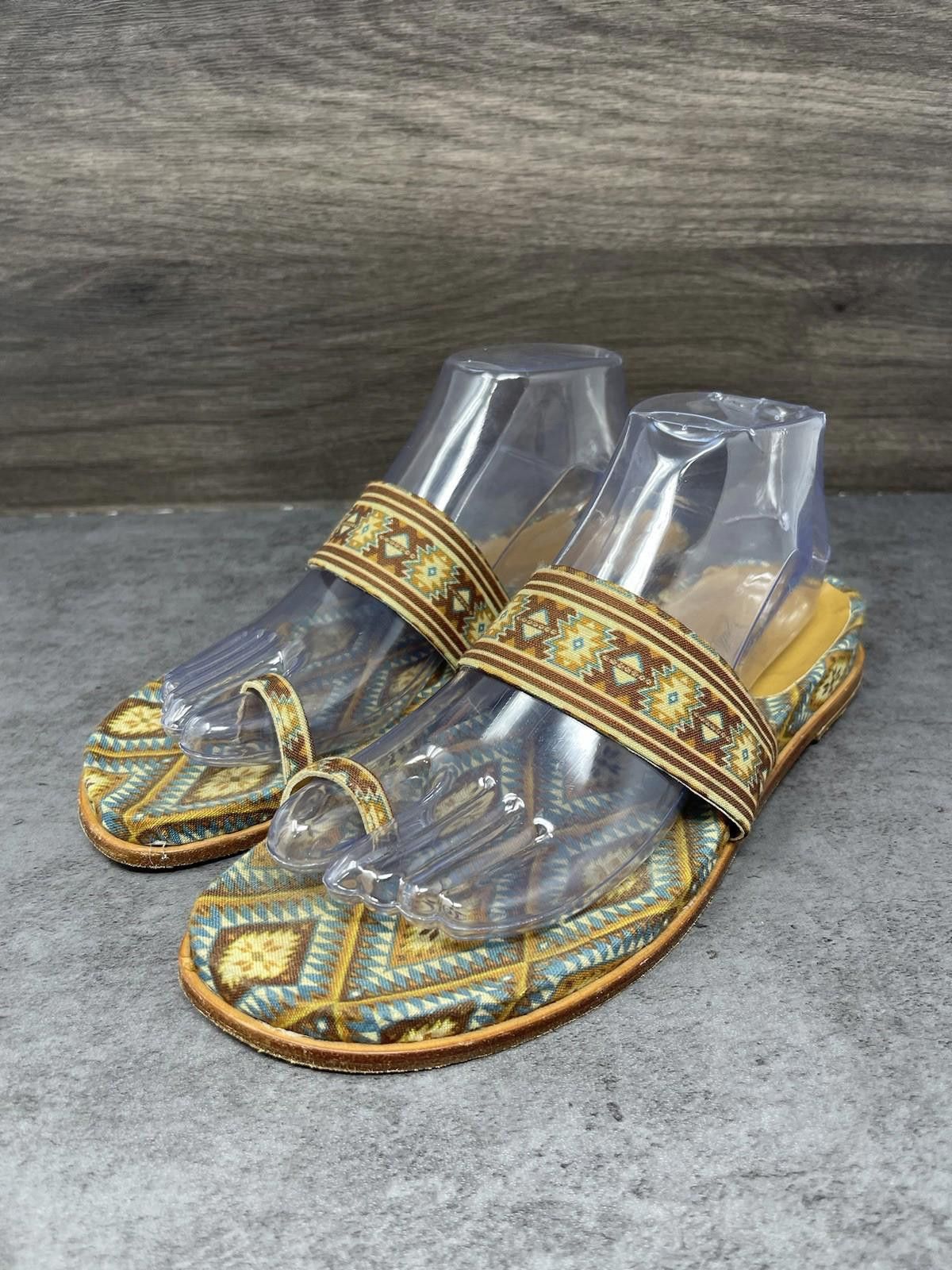Other Theodora Callum Shoes Womens Size 8 Sandals Toe Ring Size US 8 / IT 38 - 2 Thumbnail