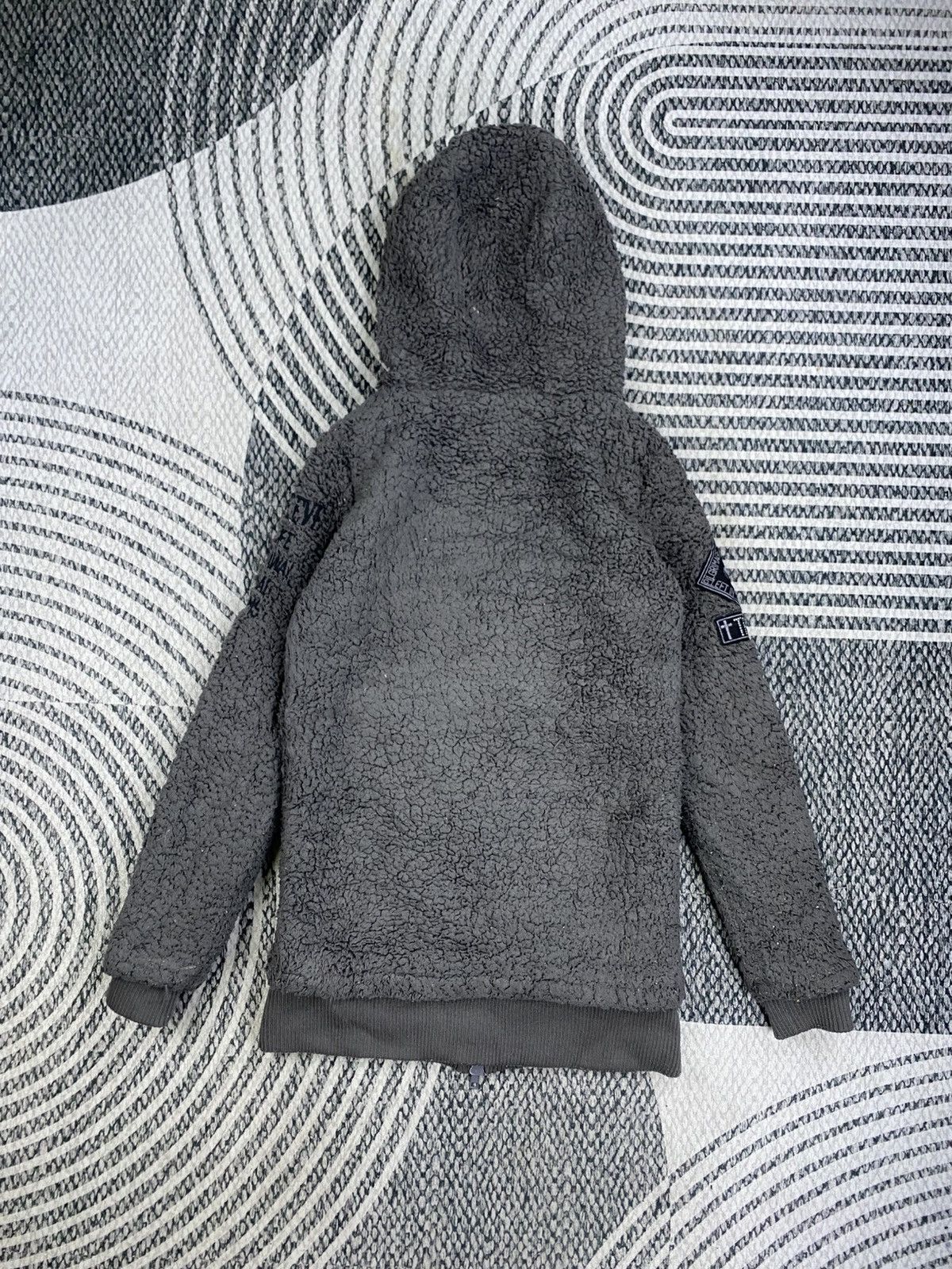 Japanese Brand Vtg Ghost Of Harlem Teddy Fleece Patches Hooded Zip Jacket Size US S / EU 44-46 / 1 - 2 Thumbnail