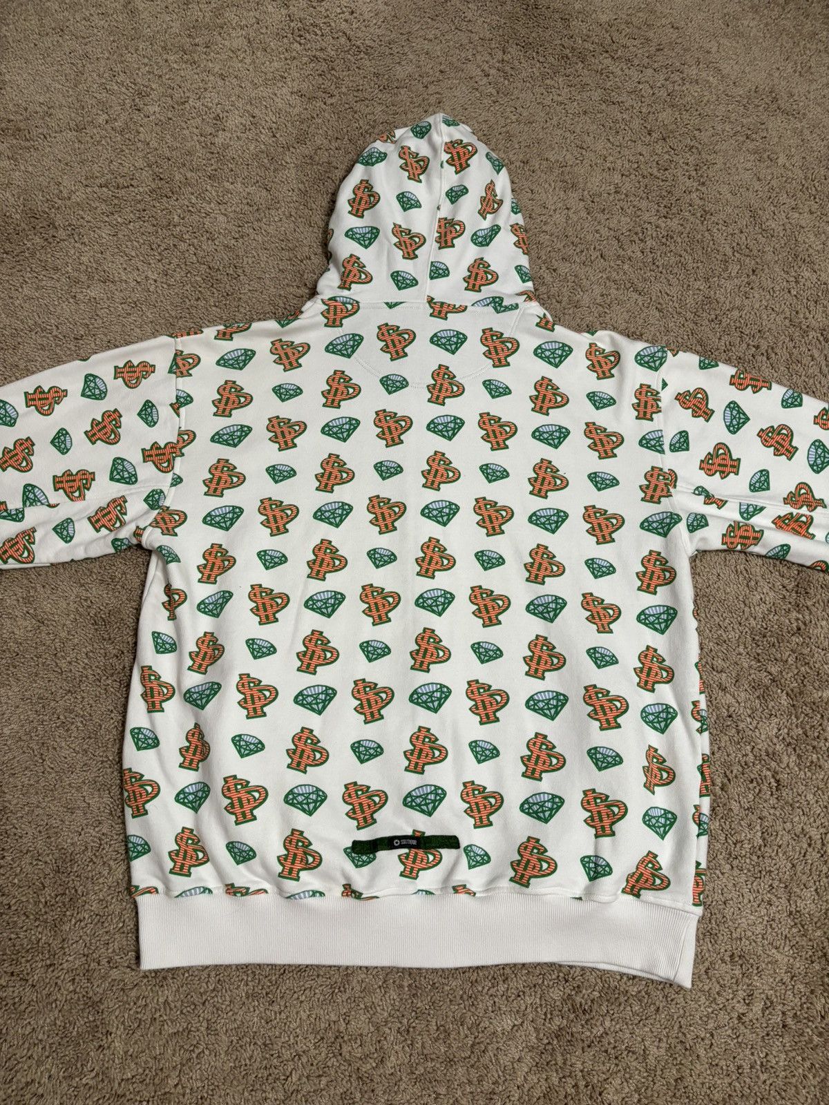 Southpole Southpole Y2K Dollars and Diamonds Zip Up Hoodie Size US L / EU 52-54 / 3 - 7 Thumbnail