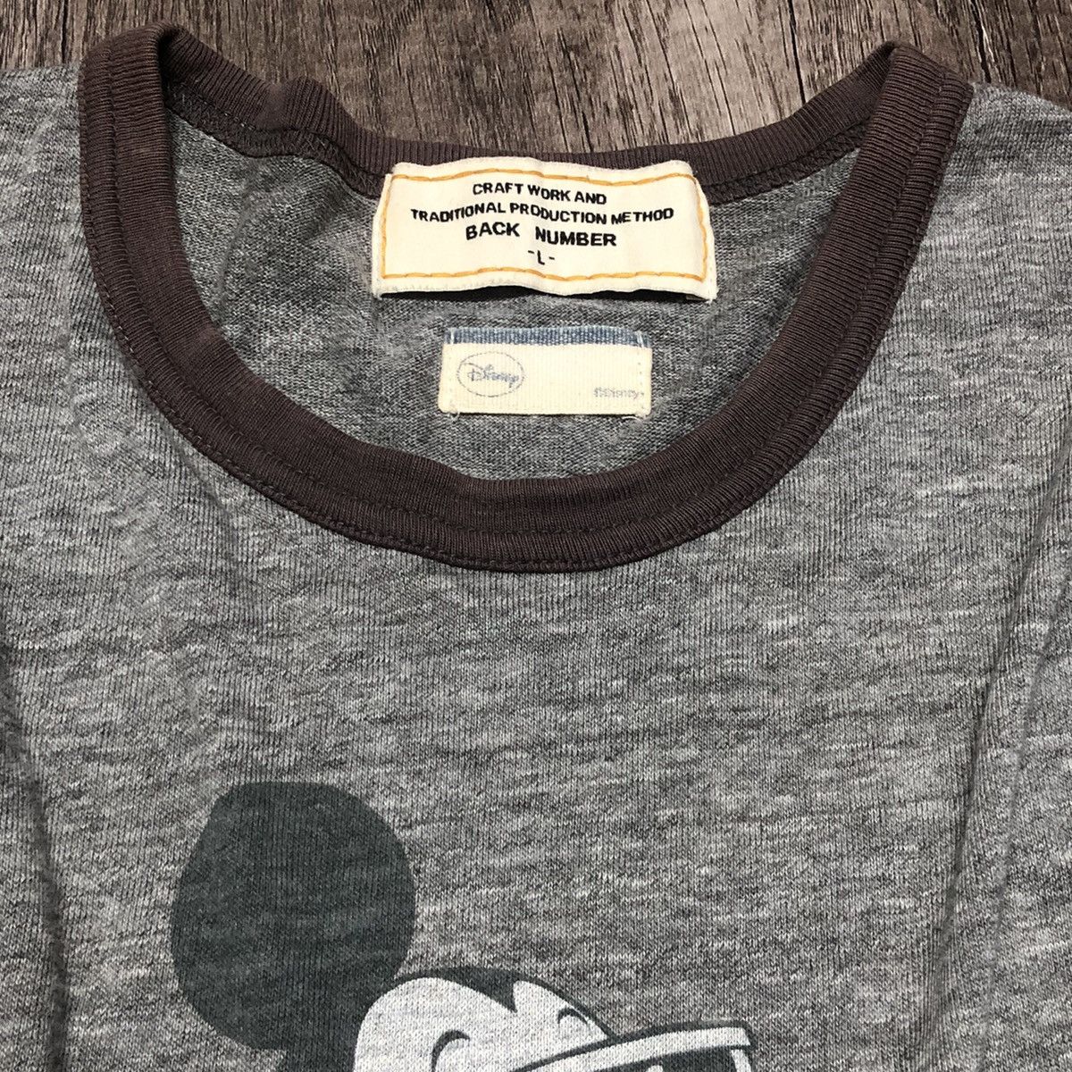 Disney × Japanese Brand Vintage Back Number x Disney x Mickey Long Sleeve Tee Shirt Size US M / EU 48-50 / 2 - 14 Thumbnail