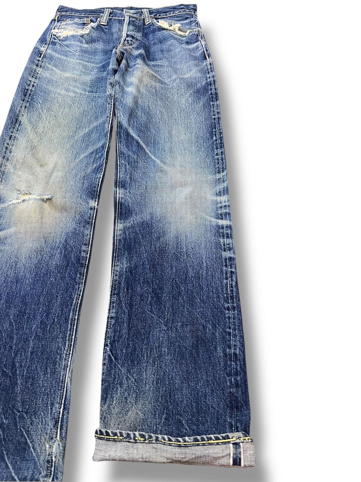 Sugar Cane Vintage Sugar Cane 1947 Selvedge Distressed Denim Size US 29 - 5 Thumbnail