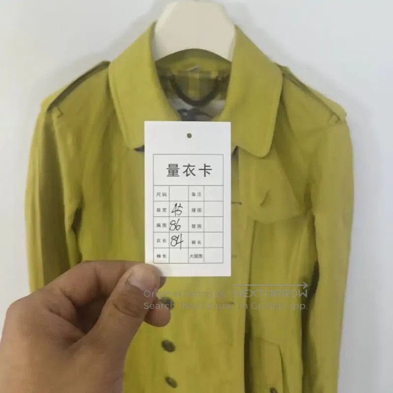 Burberry Burberry Women's Fluorescent Green Trench Coat. Size XXS / US 00 / IT 34 - 6 Thumbnail