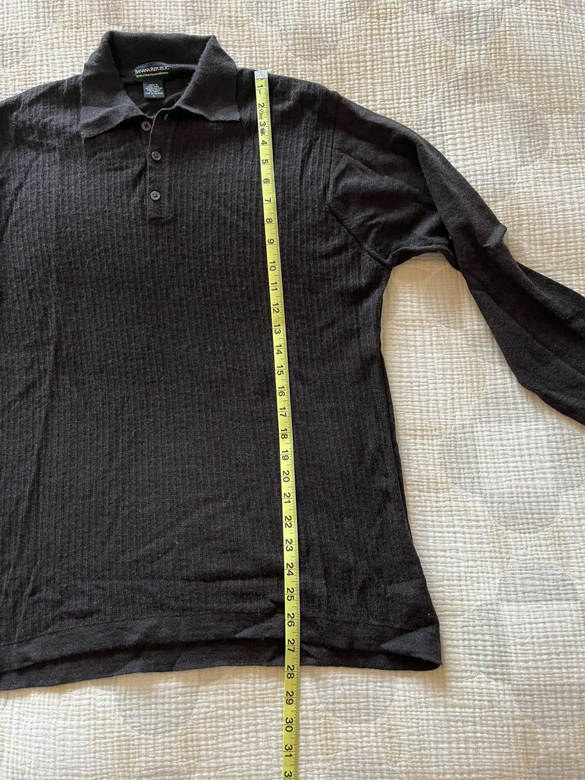 Banana Republic 100% Italian Merino Wool Banana Republic Brown Men's Sweater Size US L / EU 52-54 / 3 - 4 Thumbnail