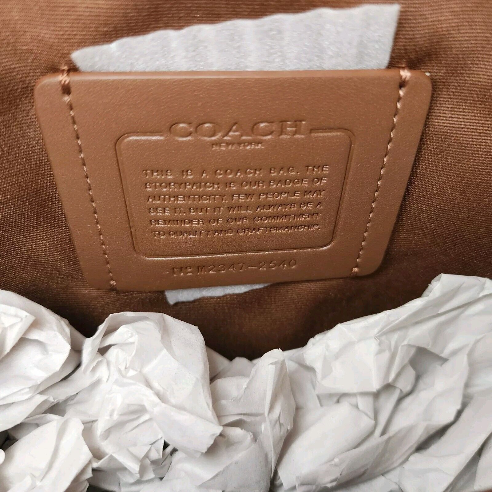 Coach COACH 2540 West Pack Bag Refined Pebble Leather Light Saddle Size ONE SIZE - 6 Thumbnail