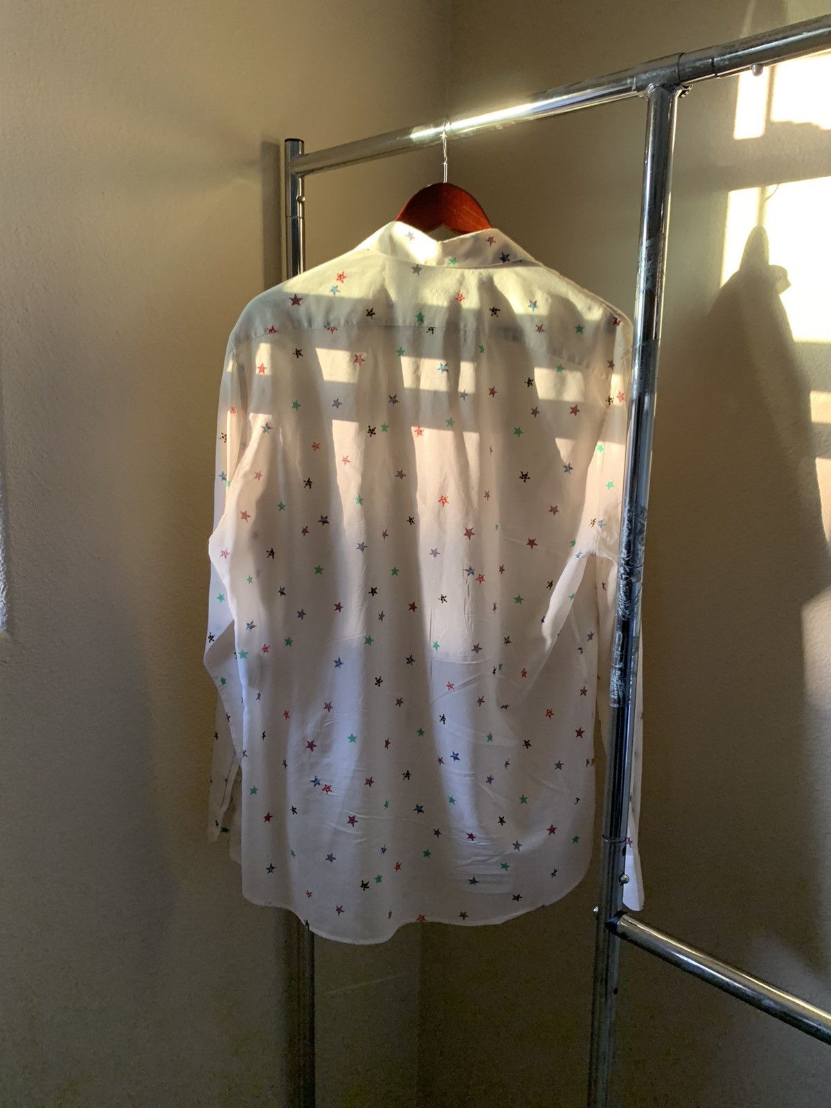 Saint Laurent Paris Saint Laurent star print shirt Size US L / EU 52-54 / 3 - 4 Thumbnail