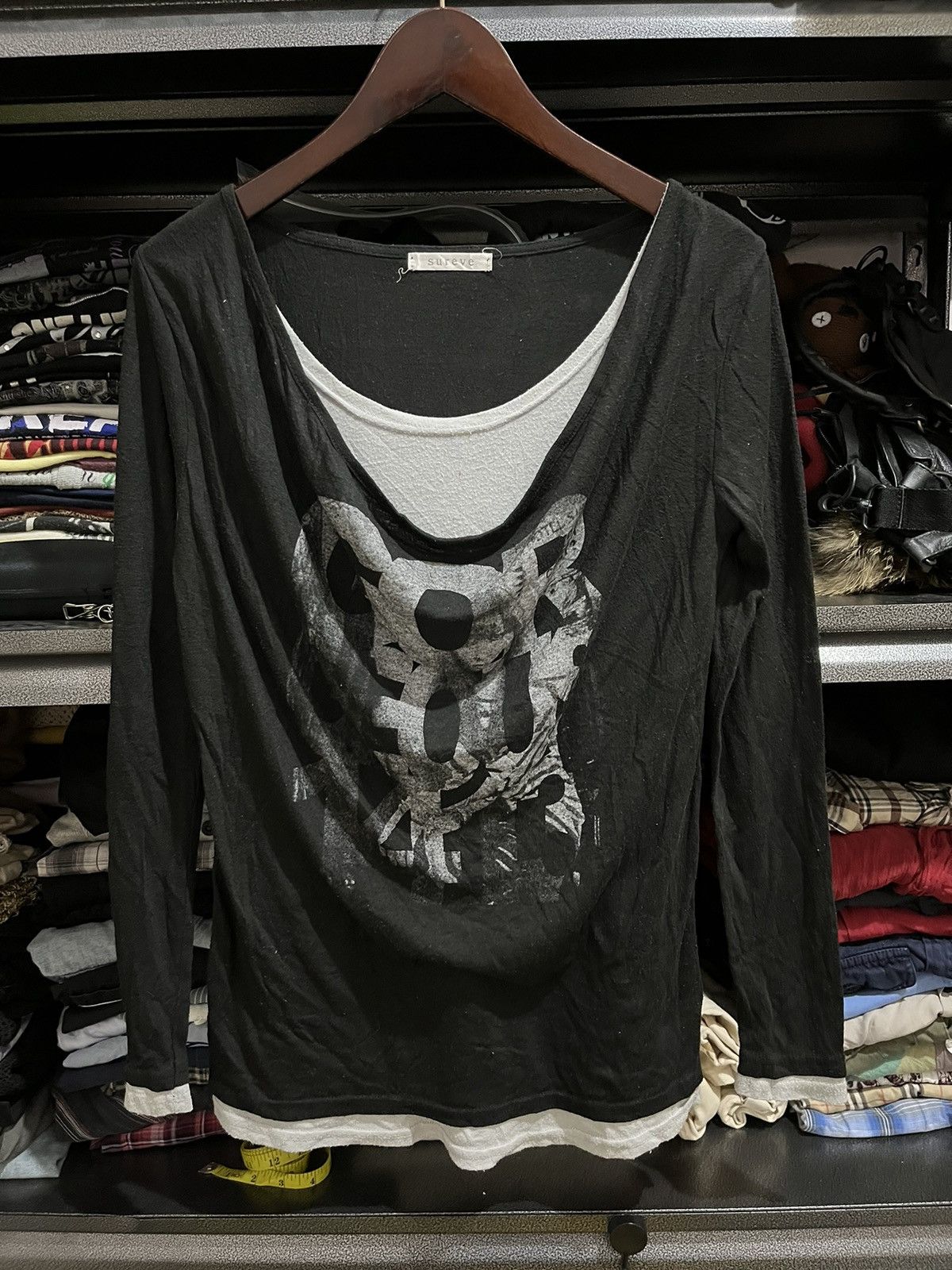 If Six Was Nine × Japanese Brand × Le Grande Bleu (L.G.B.) Sureve poem double layer ifsixwasnine lgb styled Size S / US 4 / IT 40 - 1 Thumbnail