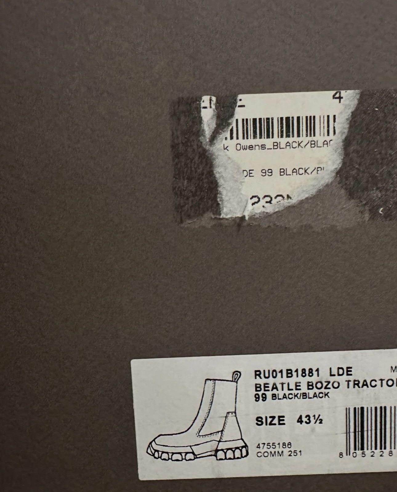 Japanese Brand × Rick Owens Rick Owens Bozo Beetle Boot Size US 10.5 / EU 43-44 - 6 Thumbnail