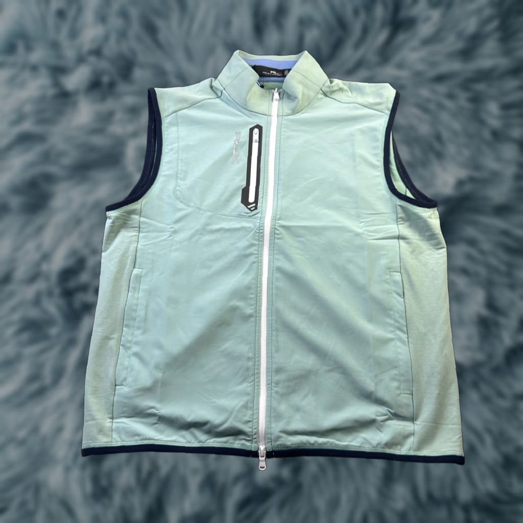 Ralph Lauren Ralph Lauren RLX Vest Mens Medium Blue Golf Full Zip Wicking Stretch Size US M / EU 48-50 / 2 - 1 Thumbnail