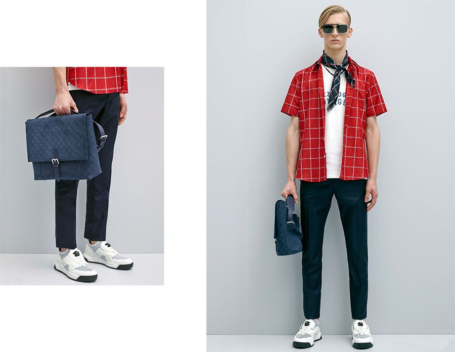 Kim Jones Louis Vuitton - KJ - Pre-Fall 2016 - Monogram Check Tee Size US L / EU 52-54 / 3 - 1 Thumbnail