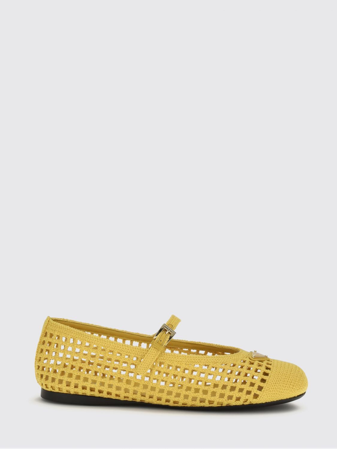 Prada Prada Ballet Flat Woman Yellow Size US 11 / IT 41 - 1 Preview