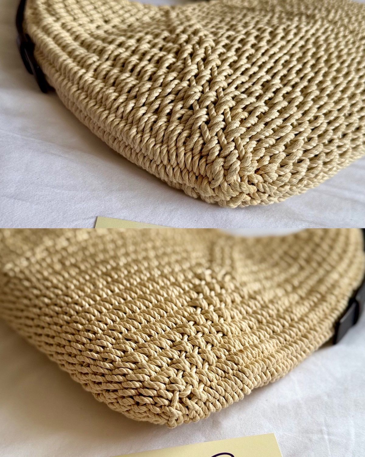 Yves Saint Laurent Yves Saint Laurent Mombasa Raffia Tom Ford Hobo Shoulder Bag Size ONE SIZE - 22 Thumbnail