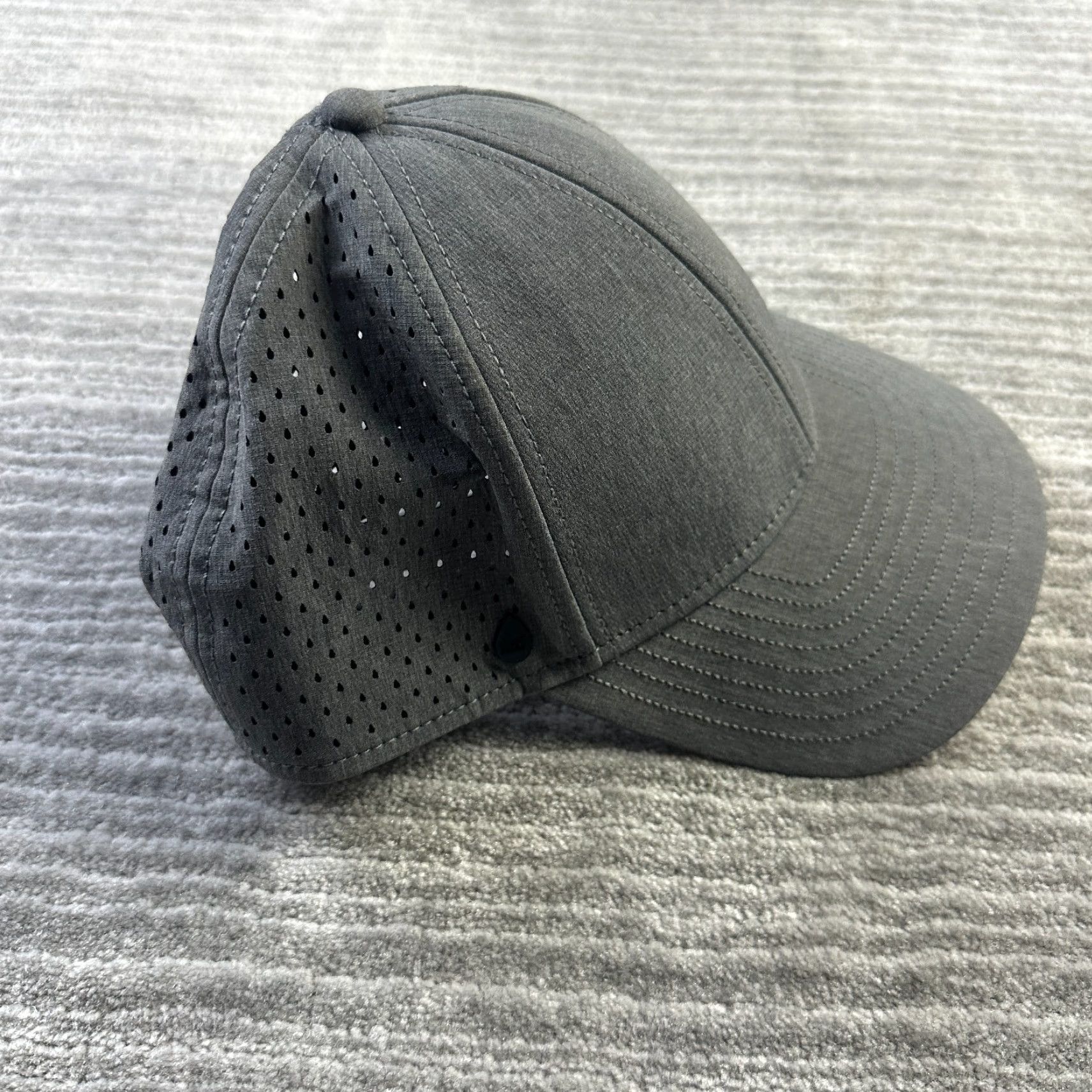melin Melin Hat Cap Mens Adjustable Gray Classic Strap Back A Game Hydro Baseball Cap Size ONE SIZE - 3 Thumbnail