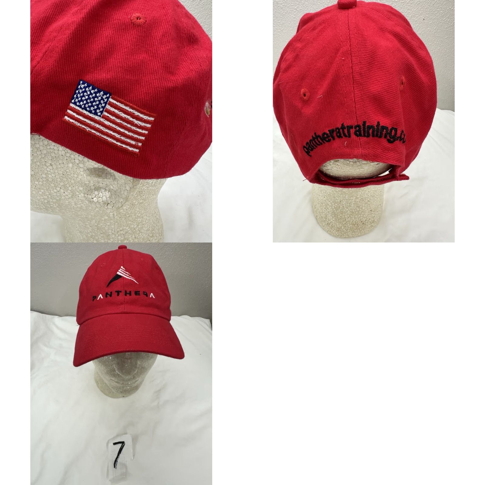Vintage Otto Baseball Hat Mens One Size Red Panther A Training Embroidered Cap America Collection Size US 35 - 8 Thumbnail