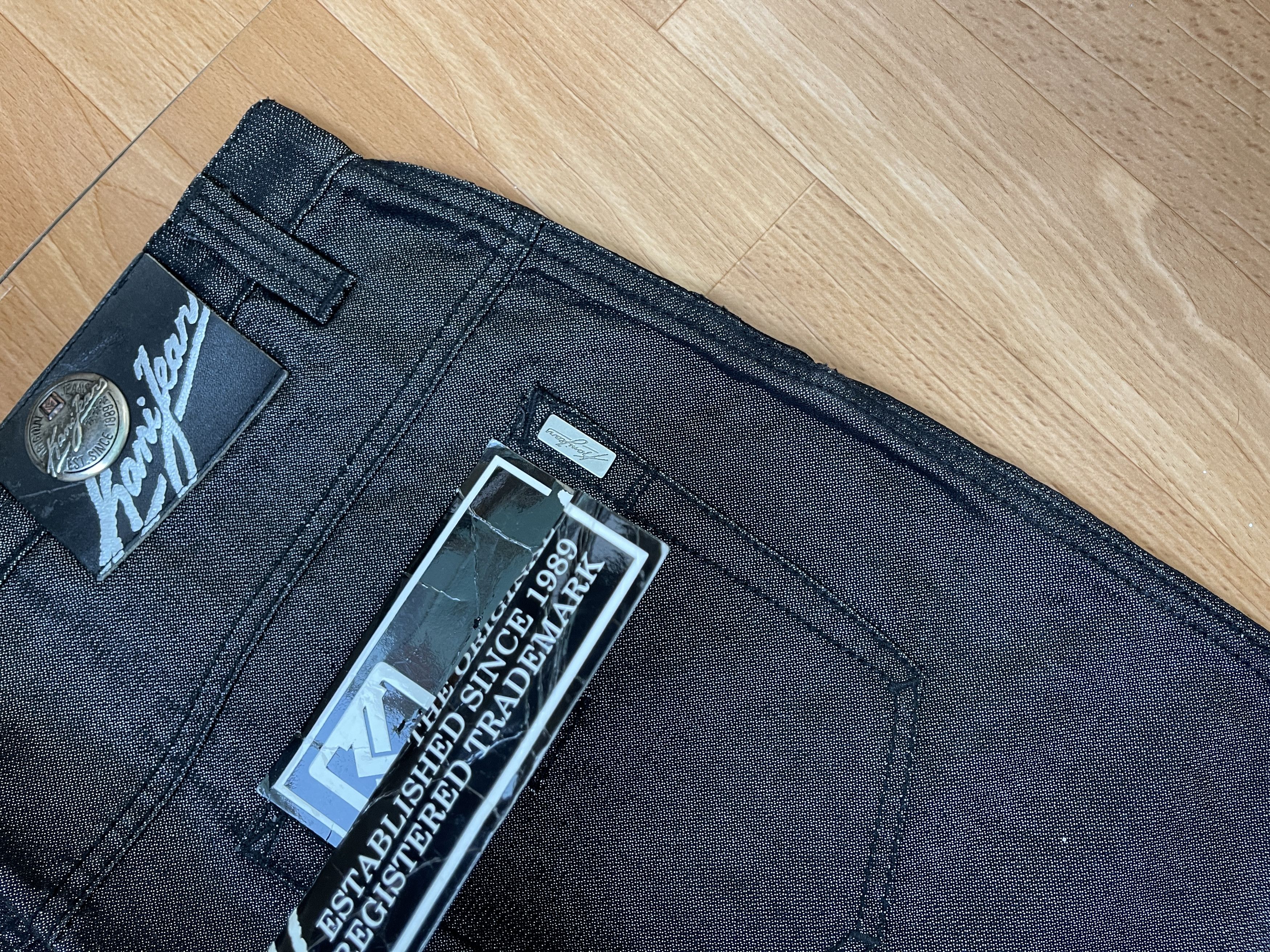 Karl Kani KARL KANI jeans shiny vintage baggy jeans silver metallic 34 Size US 34 / EU 50 - 13 Thumbnail