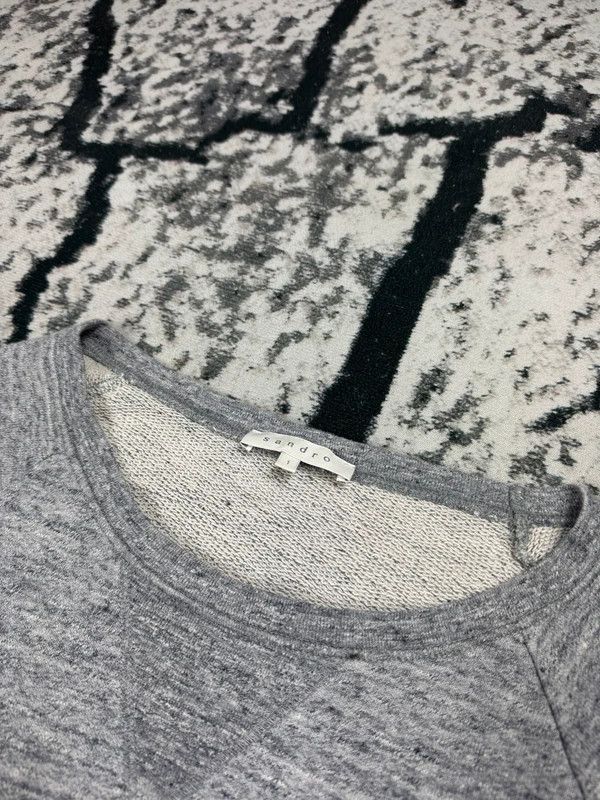 Sandro Sandro crewneck sweatshirt gray S Size S / US 4 / IT 40 - 3 Thumbnail