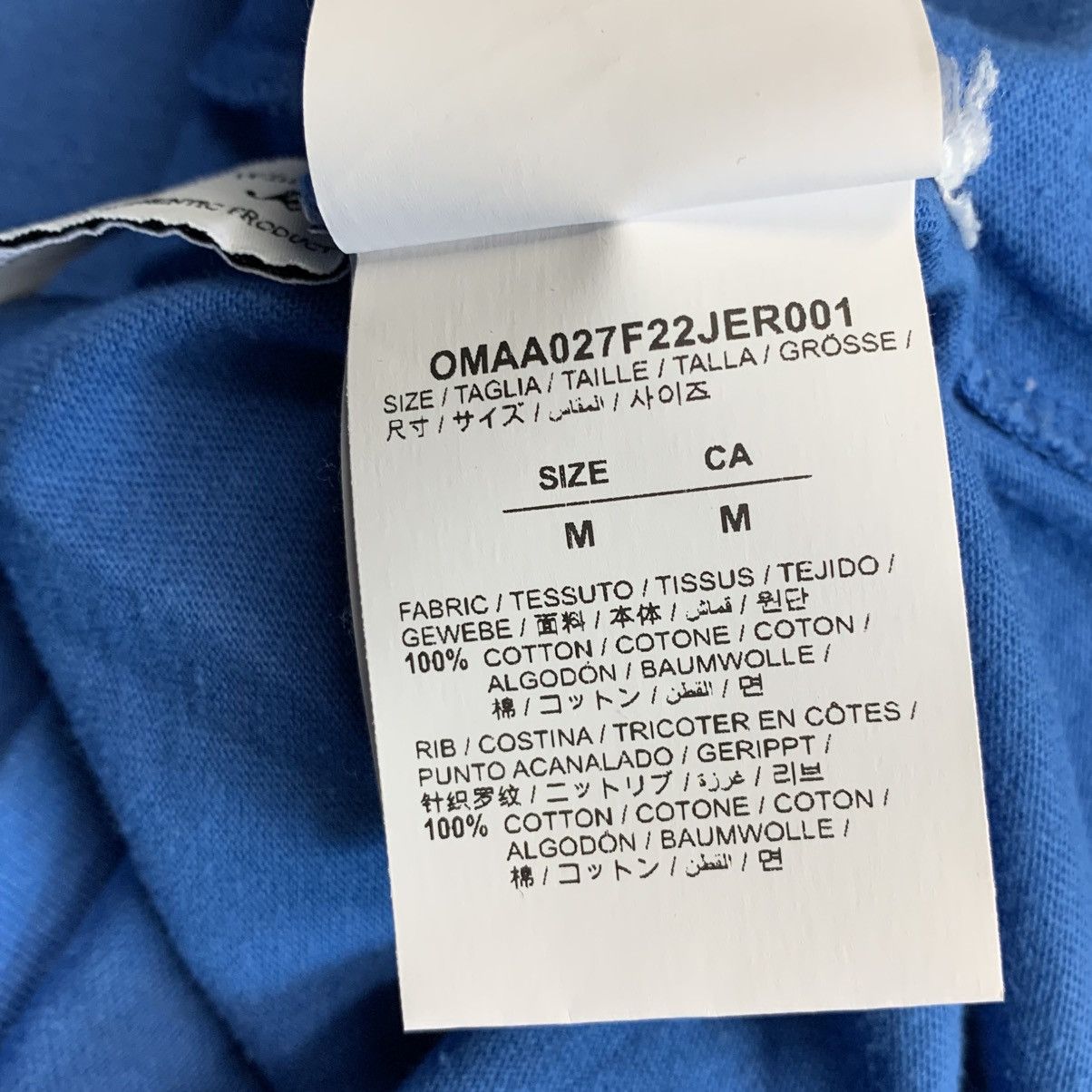 Off-White Off White Medium Tee Diag Tab Blue T-Shirt Virgil Abloh Size US M / EU 48-50 / 2 - 7 Thumbnail