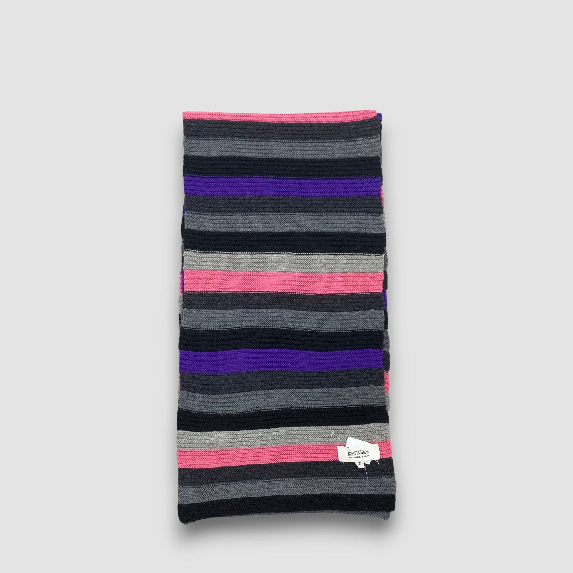 Sonia Rykiel Vintage Sonia Rykiel Scarf Muffler Wool Ribbed Knit Scarves Size ONE SIZE - 2 Thumbnail