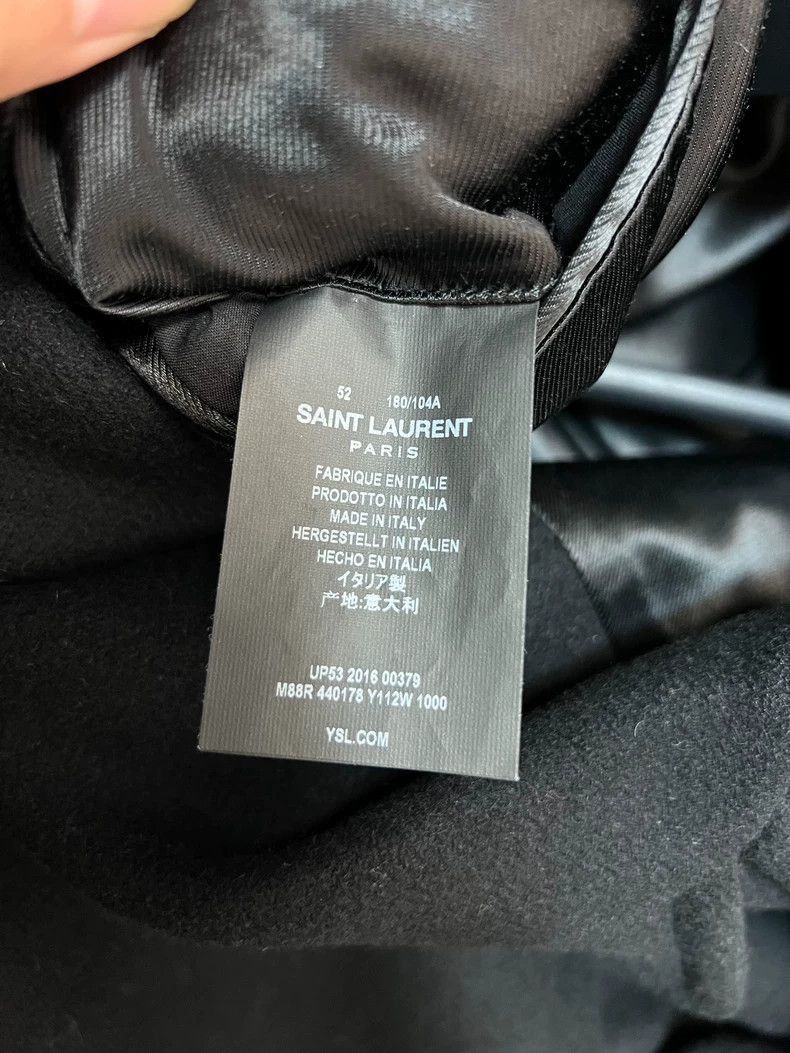 Saint Laurent Paris Saint Laurent Double Breasted Wool Coat-2506 Size US L / EU 52-54 / 3 - 4 Thumbnail