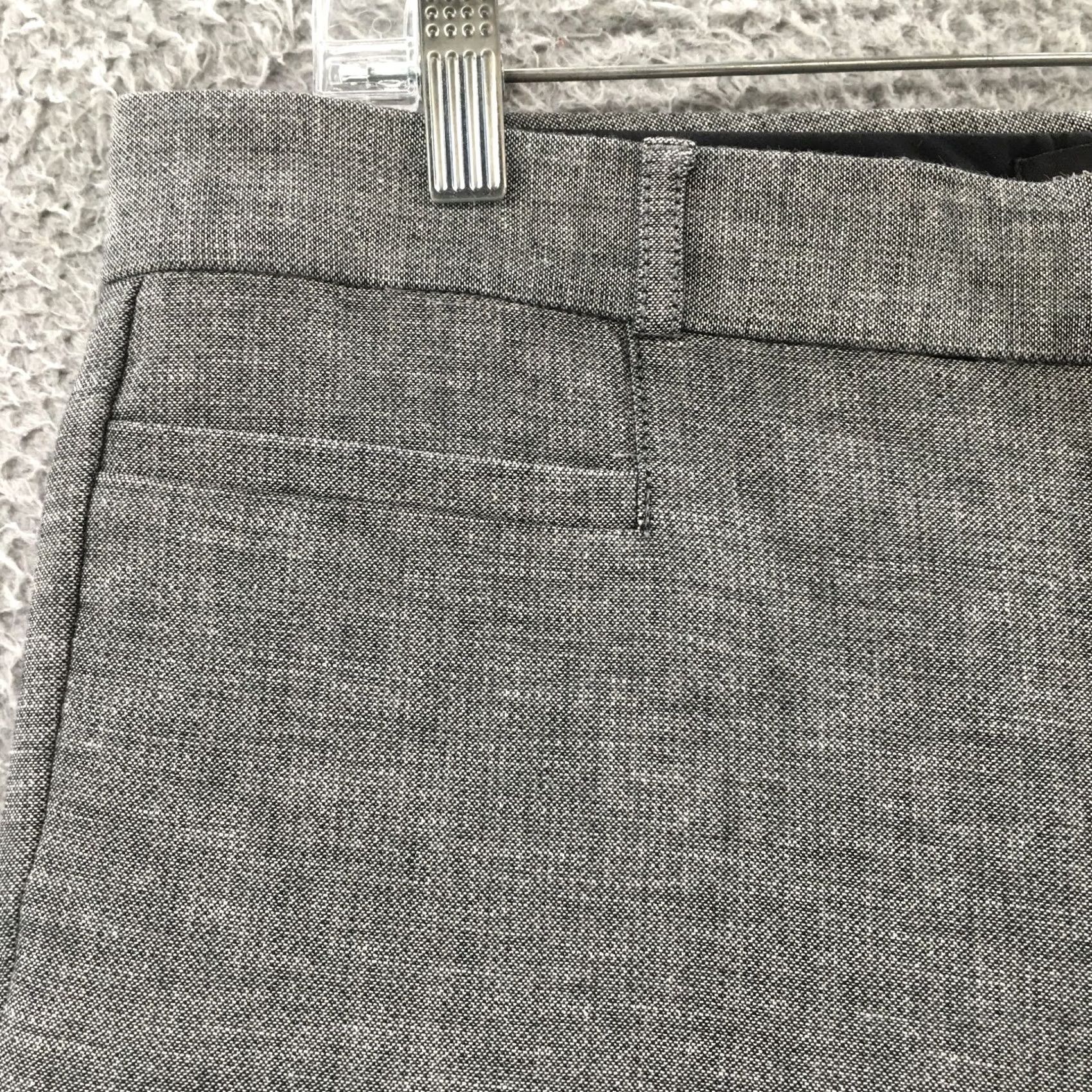 Banana Republic Banana Republic Sloan Dress Pants Womens Gray Cotton Blend Zip 10 Size 32" / US 10 / IT 46 - 4 Thumbnail