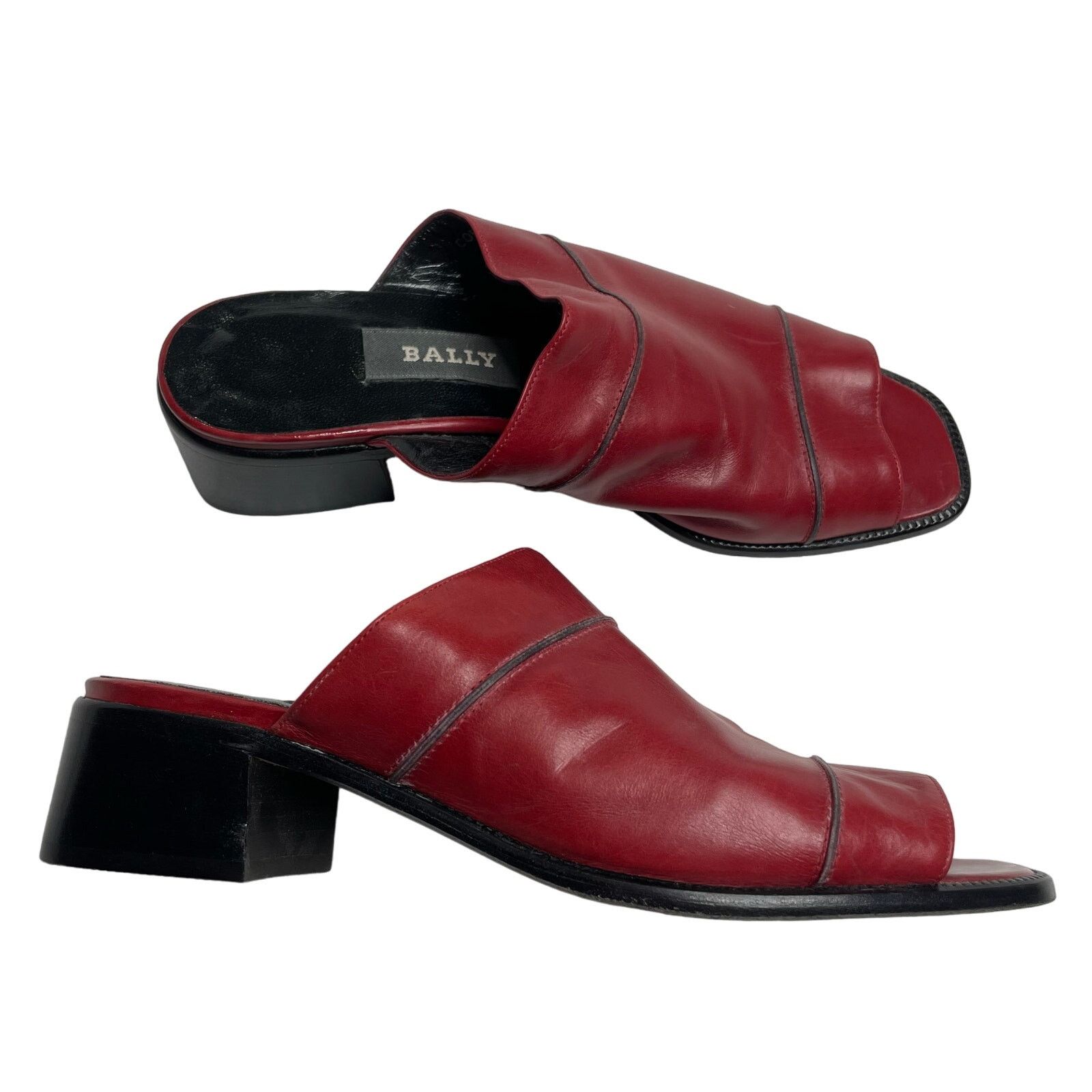 Bally Vintage Bally Open Toe Mules Size US 6 / IT 36 - 8 Thumbnail