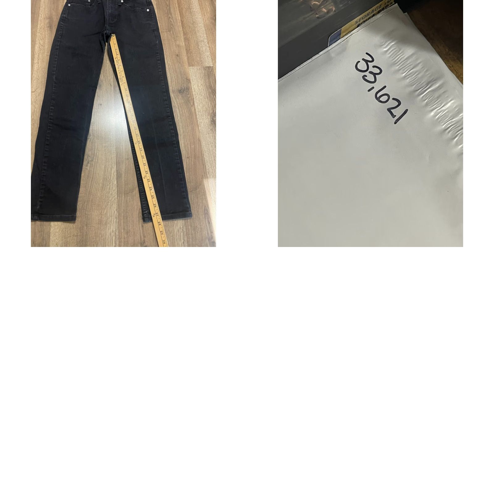 Levi's Levi's Jeans, Women, 28/30, Black, Denim, S37 Slim, Straight Leg, Regular, 27.5 Inseam, Fall, Spring, Summer, 28, Slimming, Jeans, Womens, Free Return Size 28" / US 6 / IT 42 - 8 Thumbnail