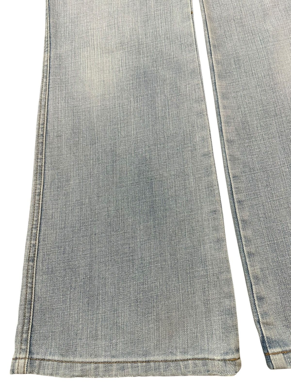 Vintage Japanese Brand Bush Pants Faded Wash Wide Leg Jeans