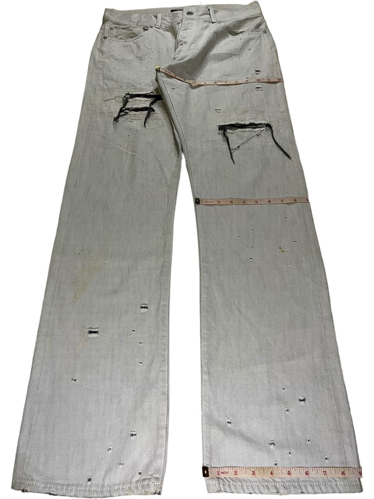 Japanese Brand SALES🔥Vintage Japanese Brand Distressed Ripped Baggy Jeans Size US 34 / EU 50 - 13 Thumbnail