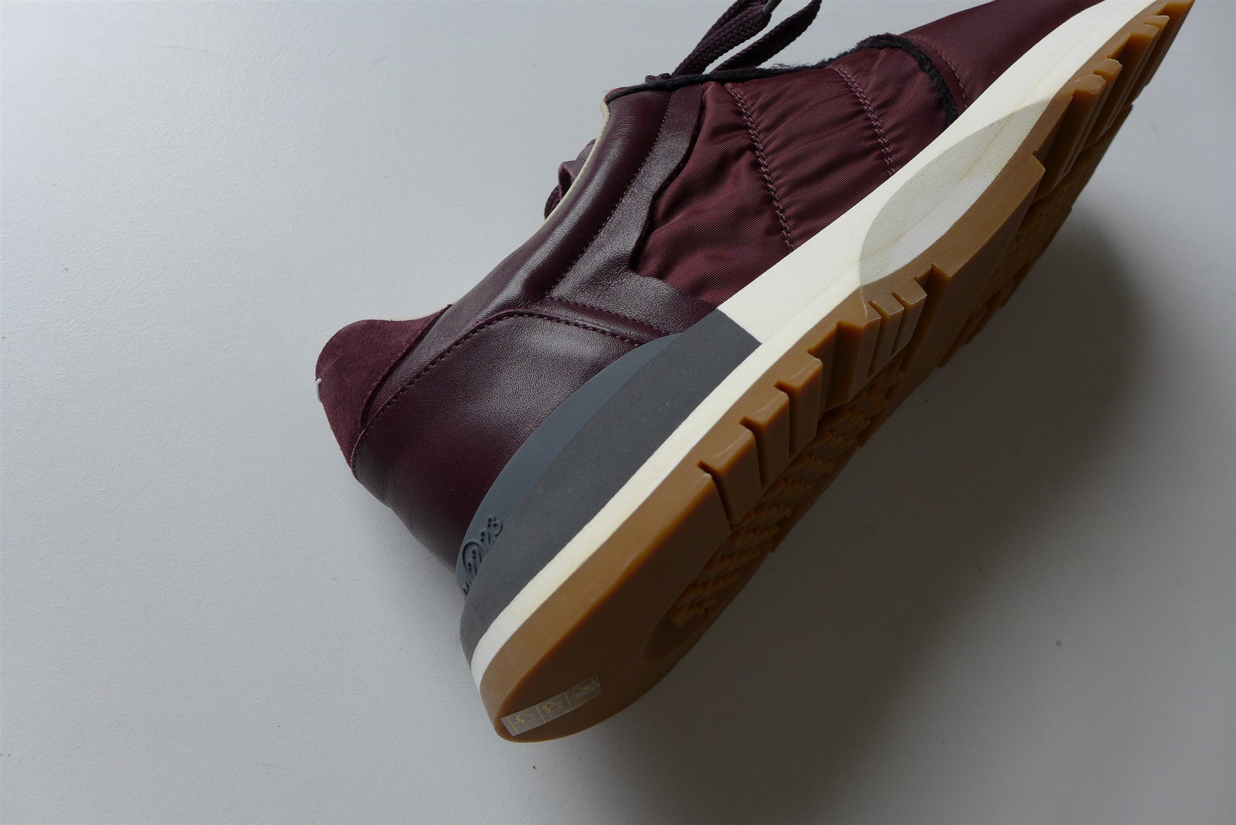 Maison Margiela Margiela Burgundy Runner Evolution Sneakers Size US 13 / EU 46 - 7 Thumbnail