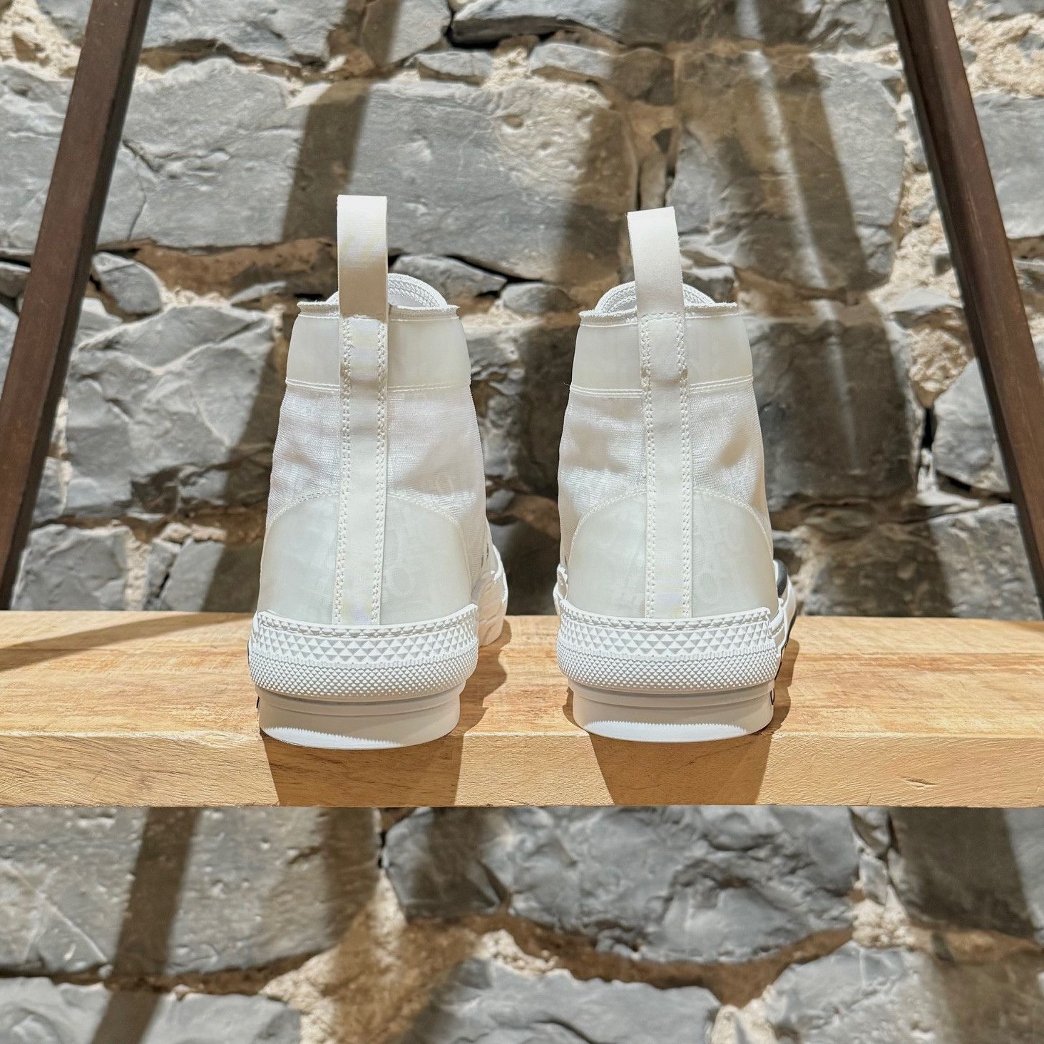 Dior Dior B23 White Transparent Oblique High-top Sneakers Size US 9 / EU 42 - 8 Thumbnail