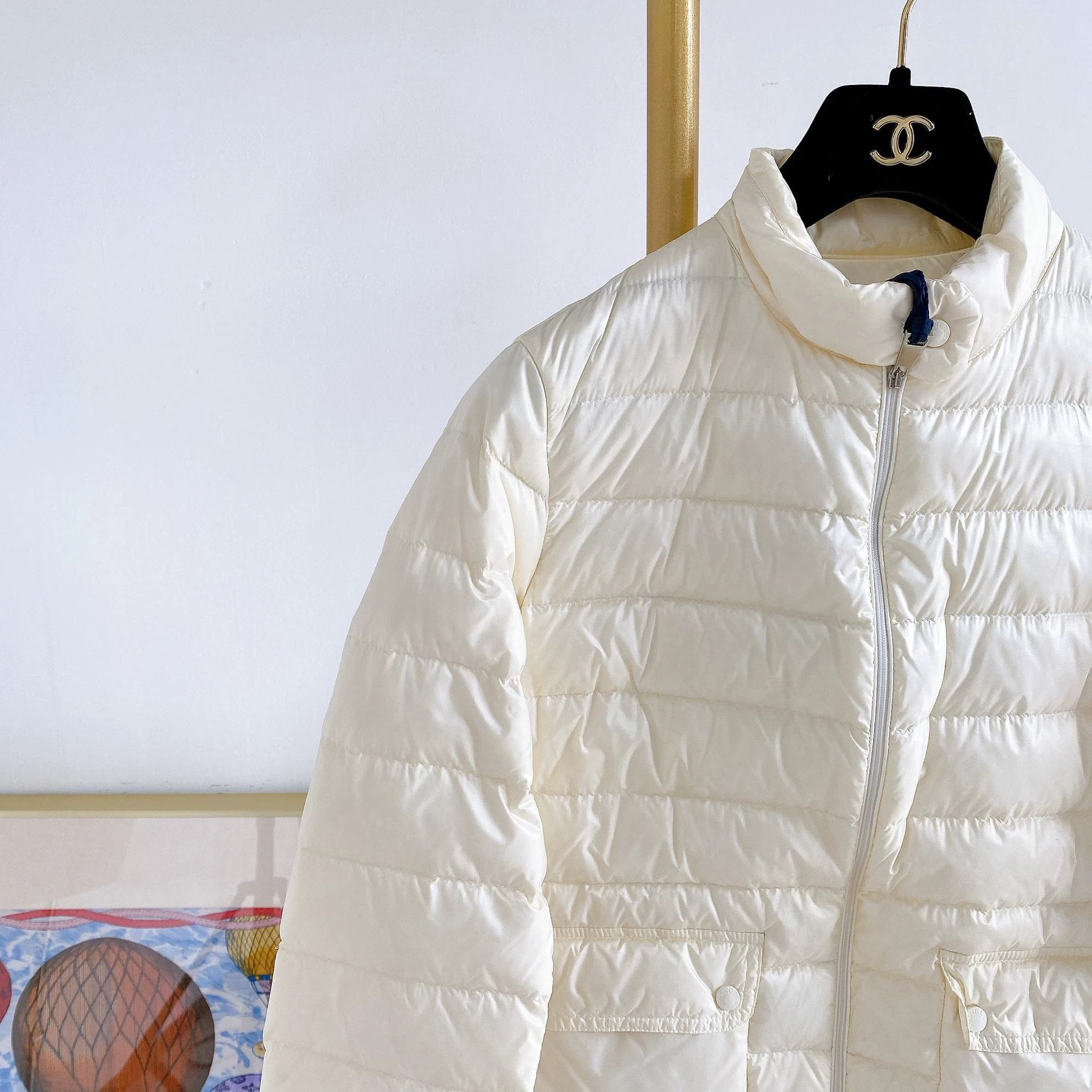 Moncler Moncler Beige Lightweight Puffer 0 Size XS / US 0-2 / IT 36-38 - 3 Thumbnail
