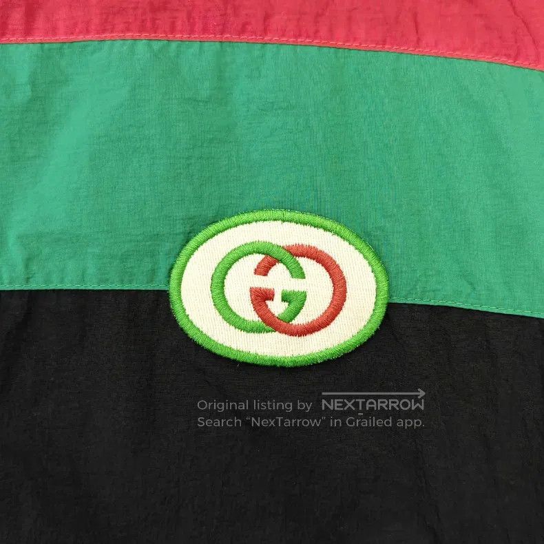 Gucci Gucci Red and green colour block double G logo assault jac Size US M / EU 48-50 / 2 - 3 Thumbnail