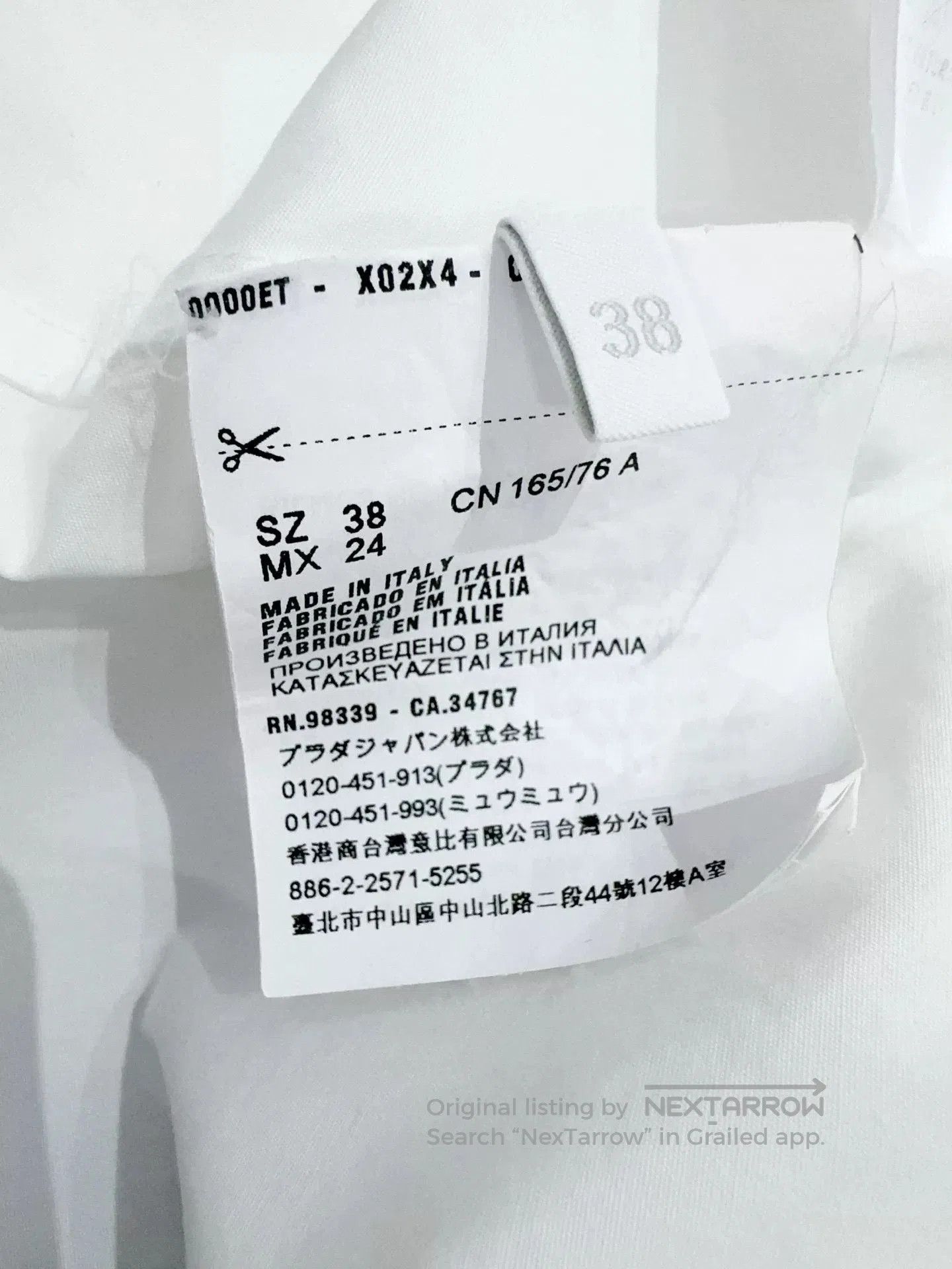 Prada Prada Ribbon Shirt. Size S / US 4 / IT 40 - 4 Thumbnail