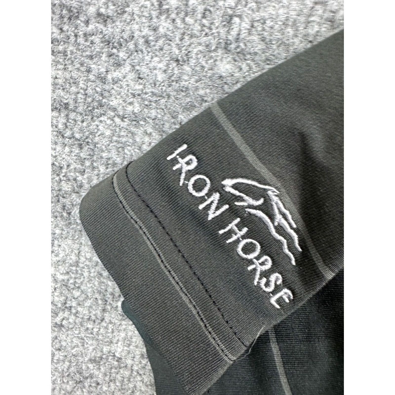 Vintage Dunning Polo Shirt Men's M Black Stripe Short Sleeve Button Iron Horse Sports Golf Casual Size US M / EU 48-50 / 2 - 5 Thumbnail