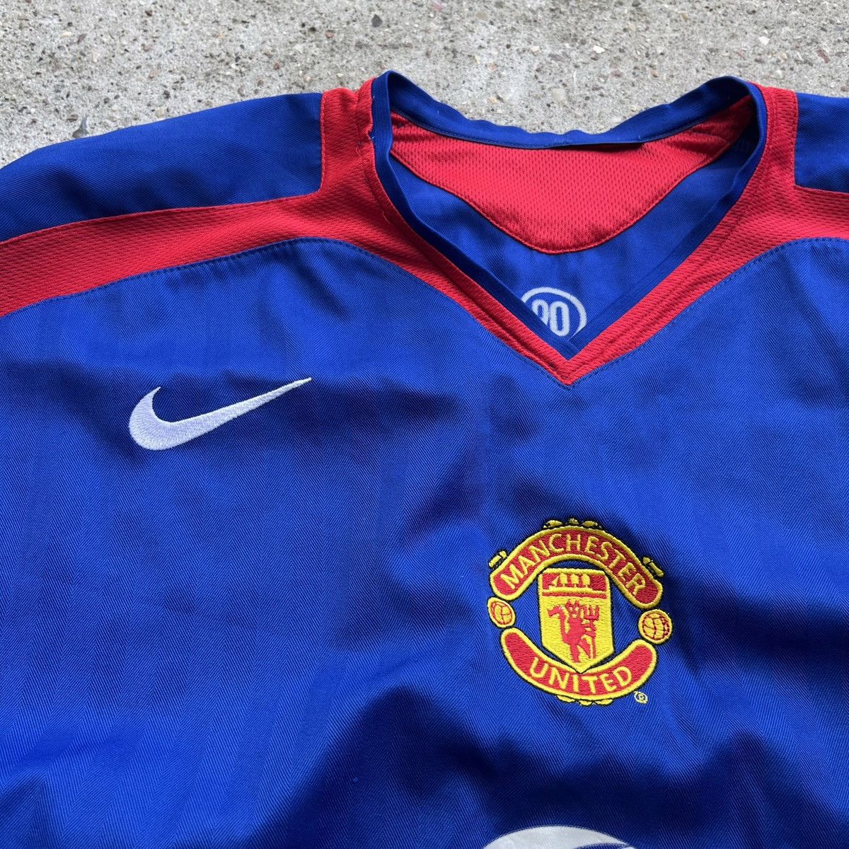Nike 2005-06 Manchester United Nike Home Kit blue ManU vintage Size US XL / EU 56 / 4 - 4 Thumbnail