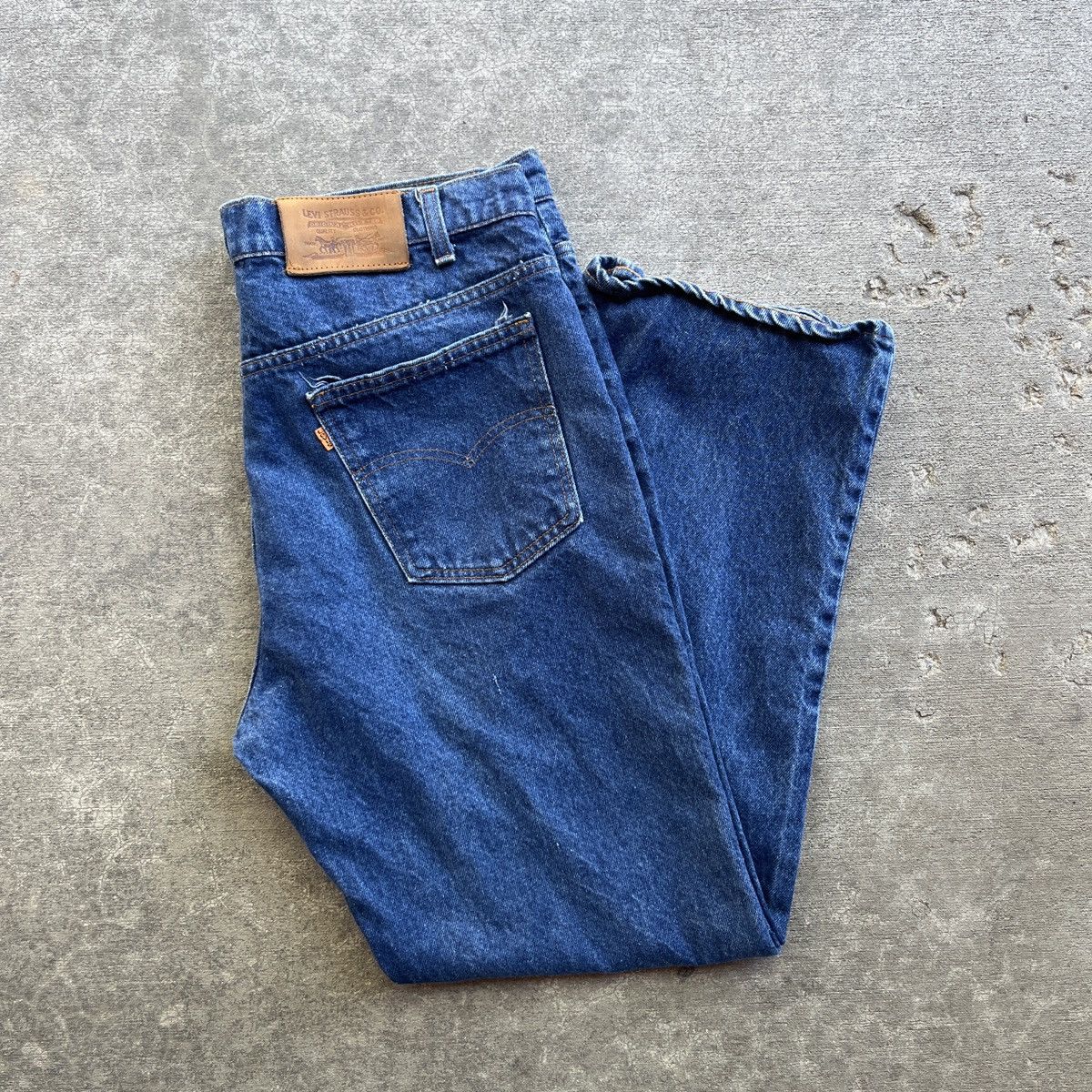 Levi's Vintage Clothing 1980s Levis Orange Tab 505 Model Size US 35 - 1 Thumbnail