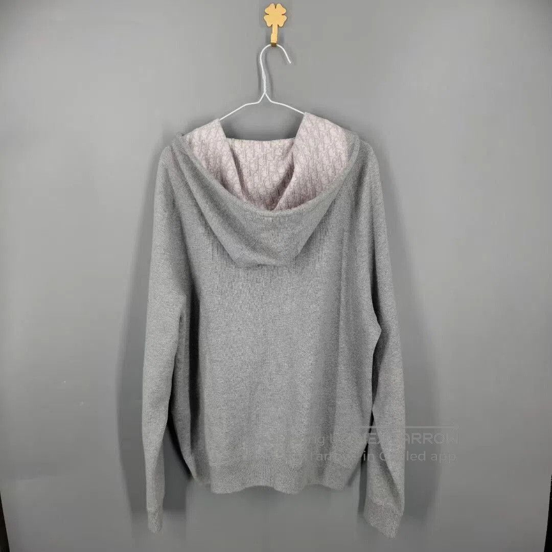 Dior dior gray hooded zip. Size US XL / EU 56 / 4 - 2 Thumbnail