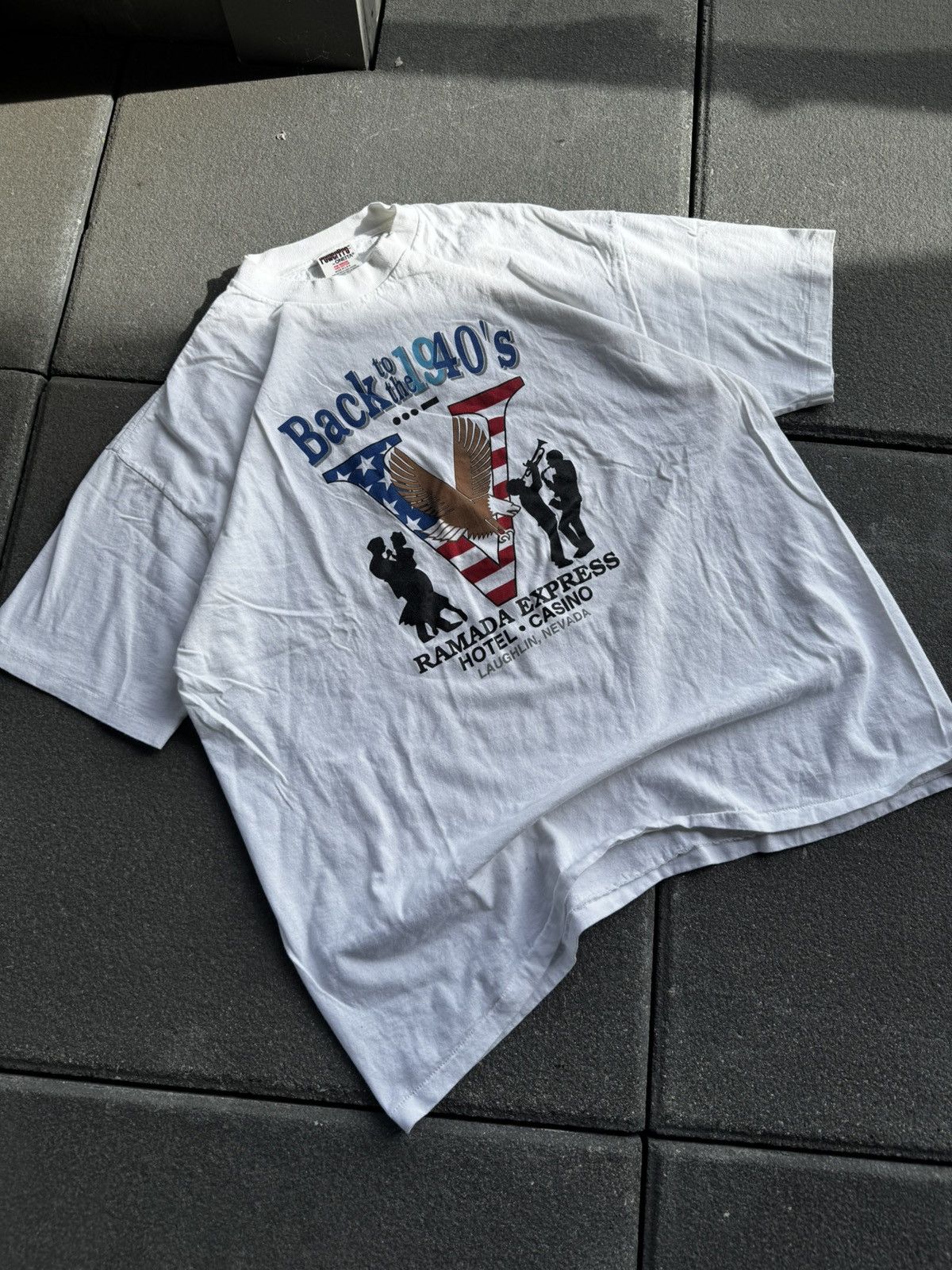 Vintage CRAZY VINTAGE 90's MADE IN USA GRAPHIC TEE Size US XL / EU 56 / 4 - 3 Thumbnail