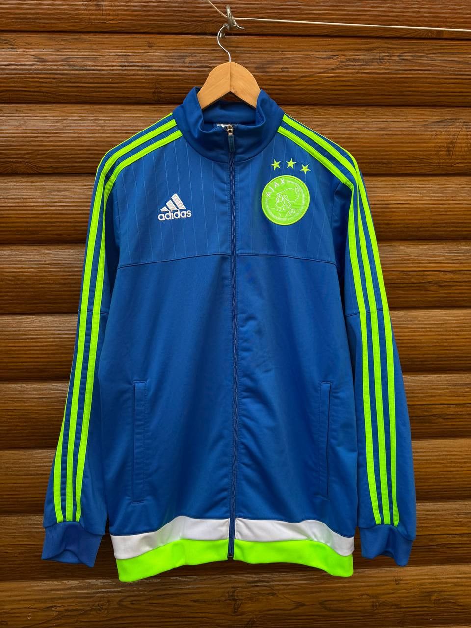Adidas Vintage Adidas Ajax Amsterdam Football Jacket Soccer Size M Size US M / EU 48-50 / 2 - 1 Thumbnail