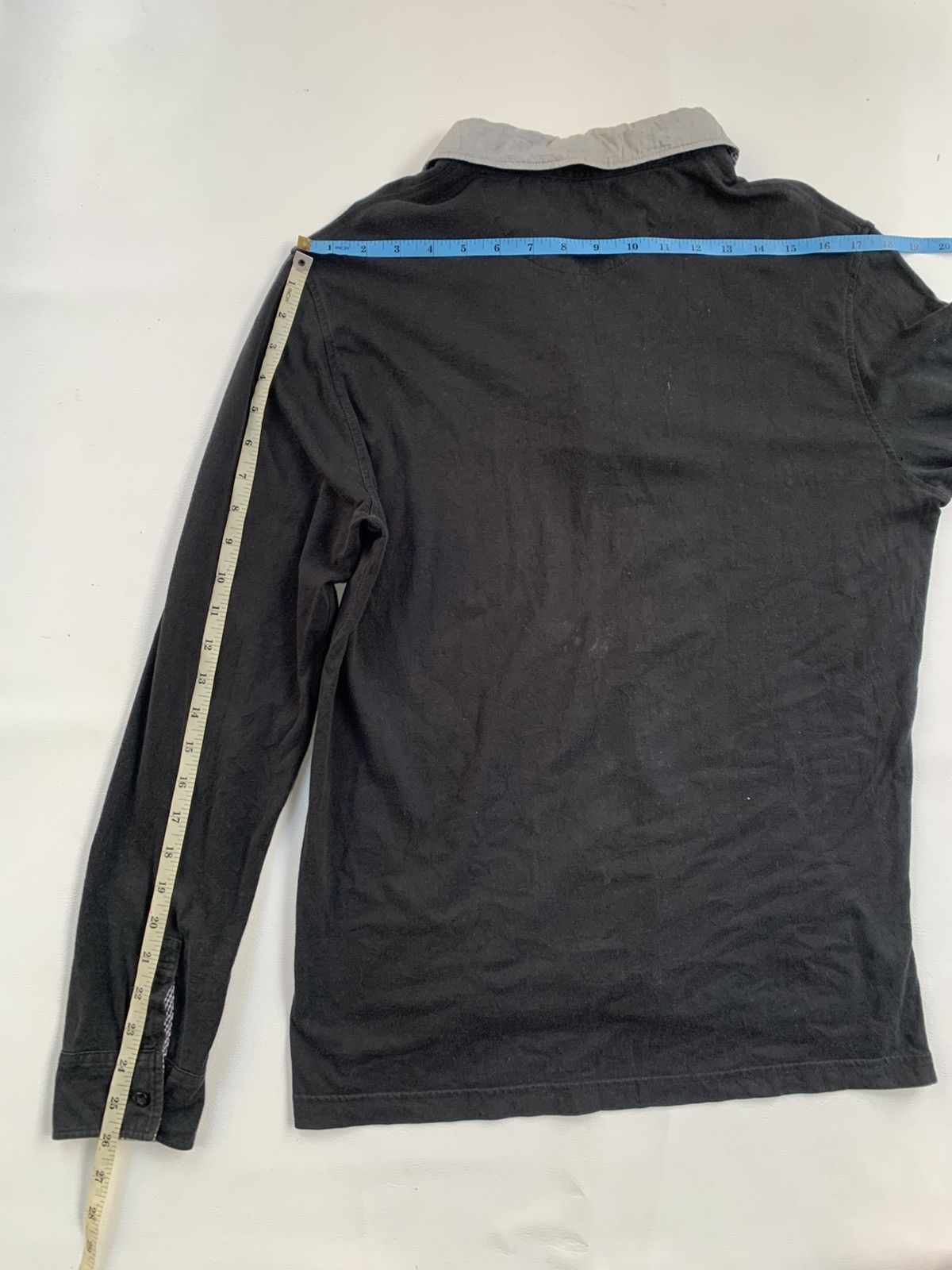 BEANPOLE × Vintage Bean Pole Vtg 90s Style Double Layer Black Long Sleeve Size US L / EU 52-54 / 3 - 9 Thumbnail